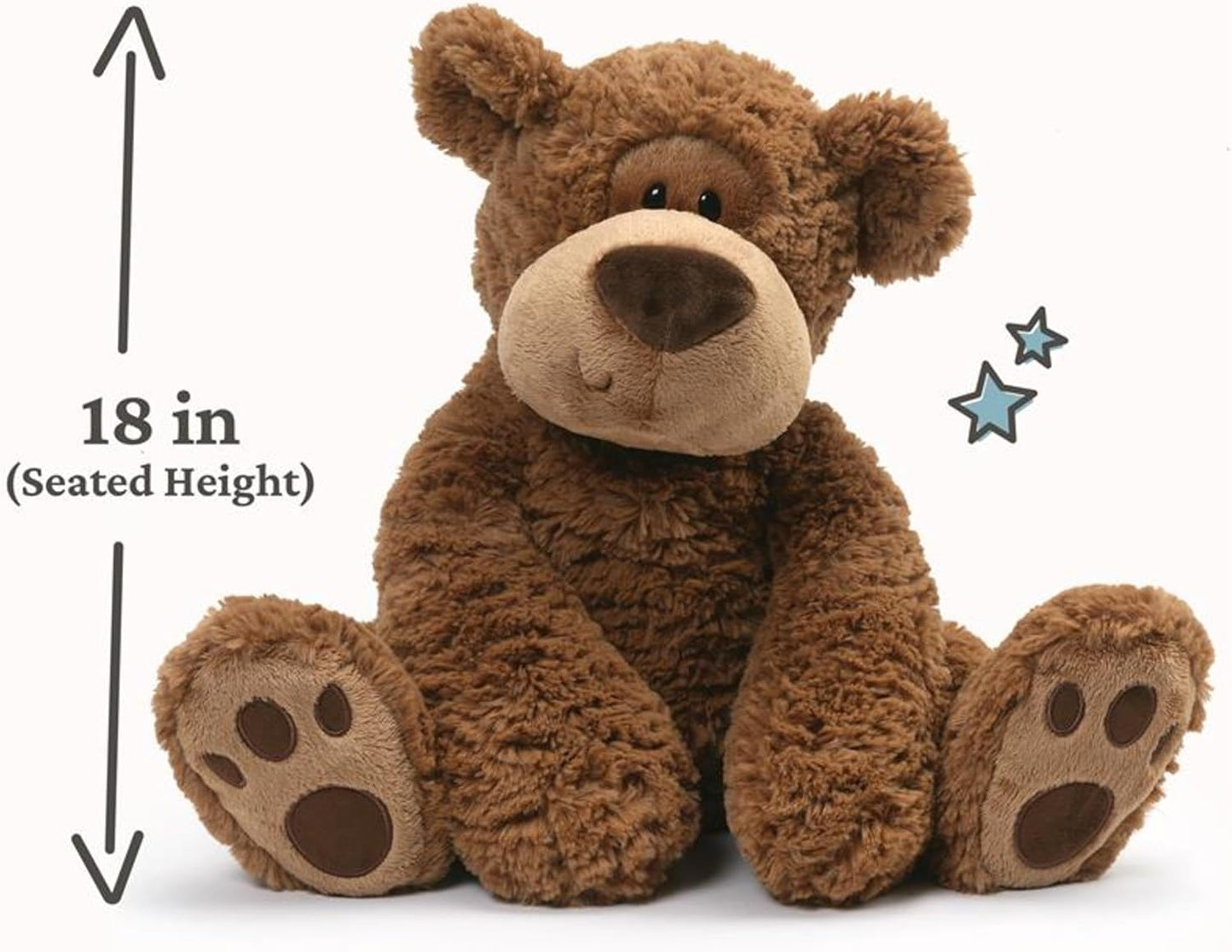 GUND Grahm Teddy Bear, Premium Stuffed Animal for Ages 1 and Up, Brown, 18”