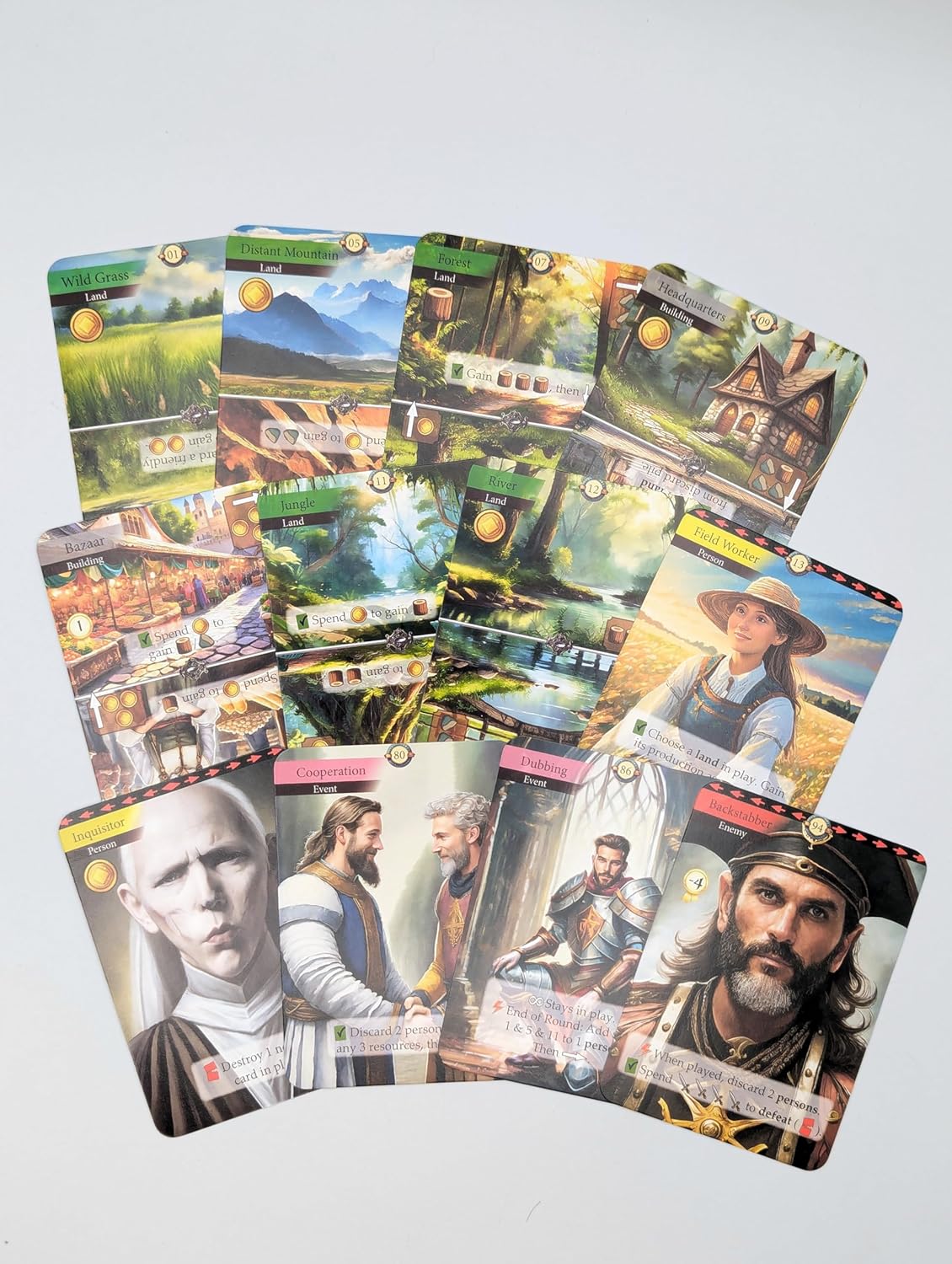 Kingdom Legacy Feudal Kingdom by Fryx Games | Ages 14+ | Narrative Kingdom Building Adventure with Exploration, Card Upgrades, Stickers & Legacy Gameplay
