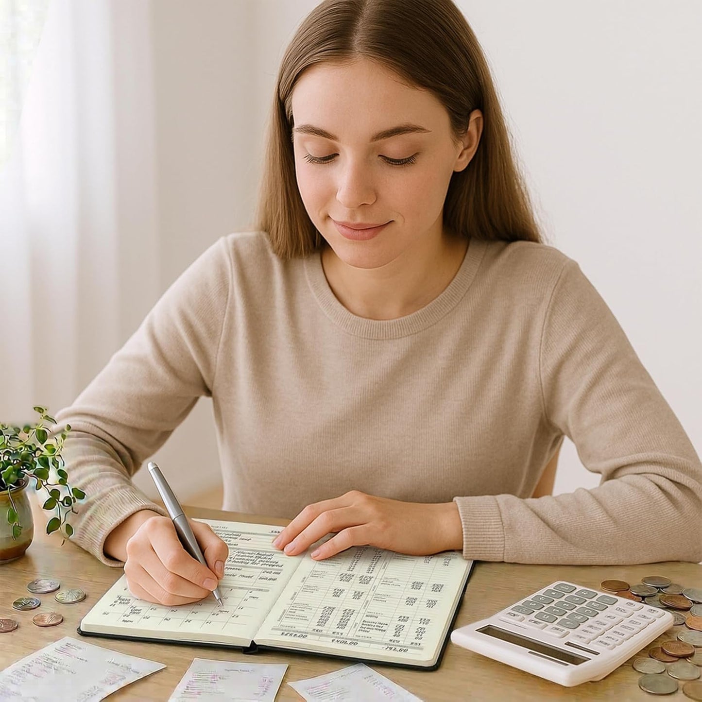 And Per Se Budget Planner, Monthly Budget Notebook with Expense Tracker, Undated Financial Planner & Bill Organizer Book - A5 Size, Hardcover (Black)