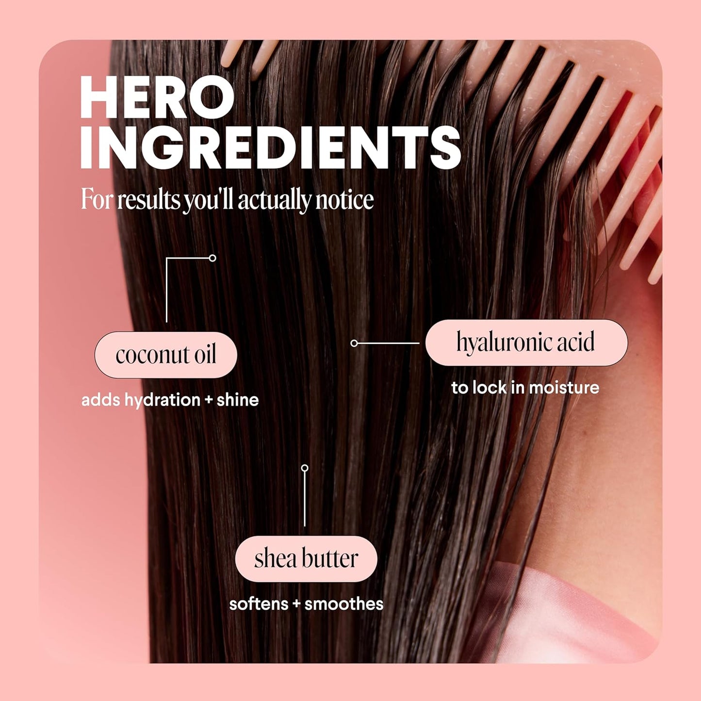 MONDAY HAIRCARE Moisture Shampoo + Conditioner Set for Dry, Coarse, Stressed, Frizzy Hair, Made with Coconut Oil, Rice Protein, Shea Butter and Vitamin E, All Natural, 12 fl oz (Pack of 2)