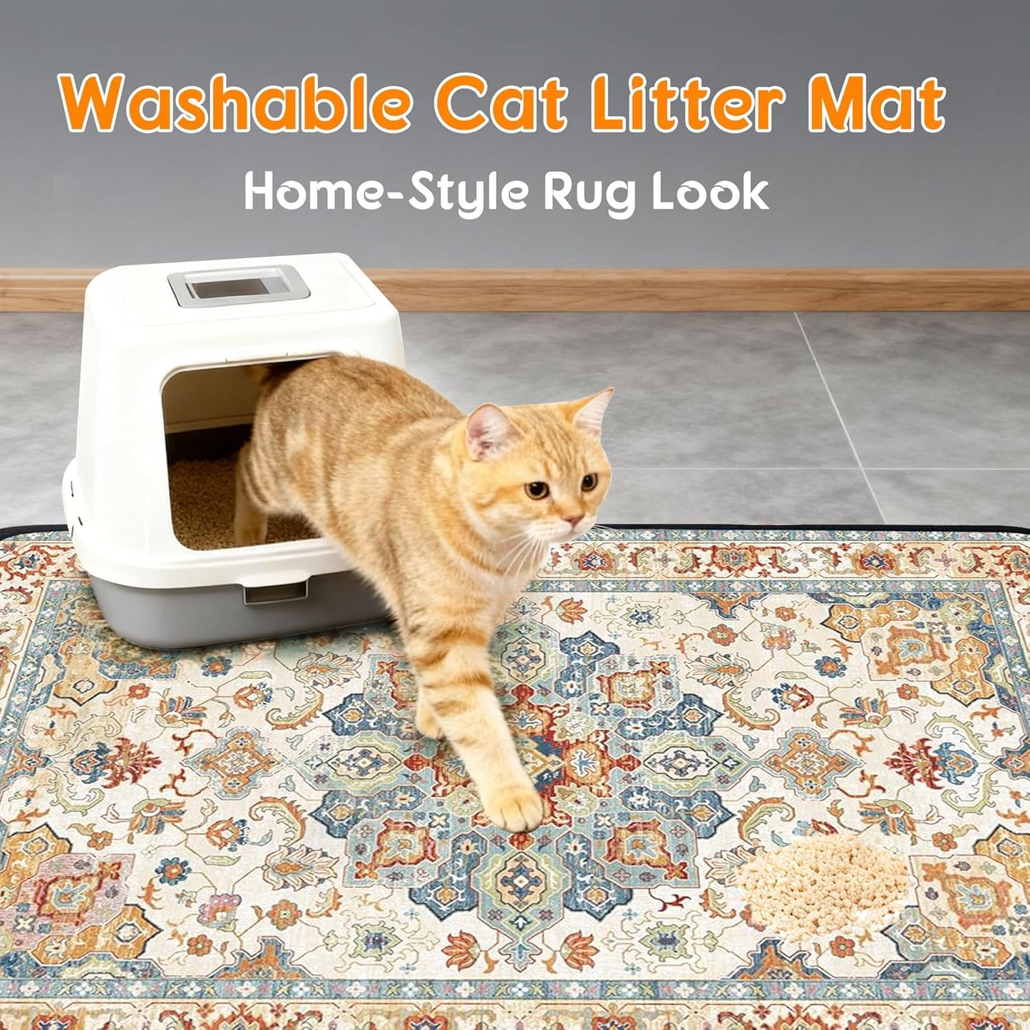 PatiencET Washable Pee Pads for Dogs Cat Litter Mat 72'' x 72" Super Absorbent Leakproof Reusable Puppy Pads 1 Pcs Puppy Training Pad with Non-Slip Bottom for Potty Whelping Playpen Crate Green