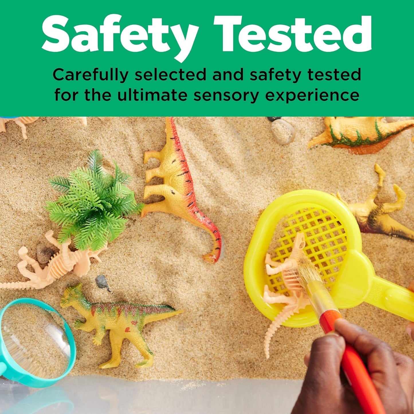 Creativity for Kids Sensory Bin: Dinosaur Dig - Toddler Sensory Toys, Sensory Bin Filler and Toddler Activities for Boys and Girls, Dinosaur Toys for Kids Ages 3-5+