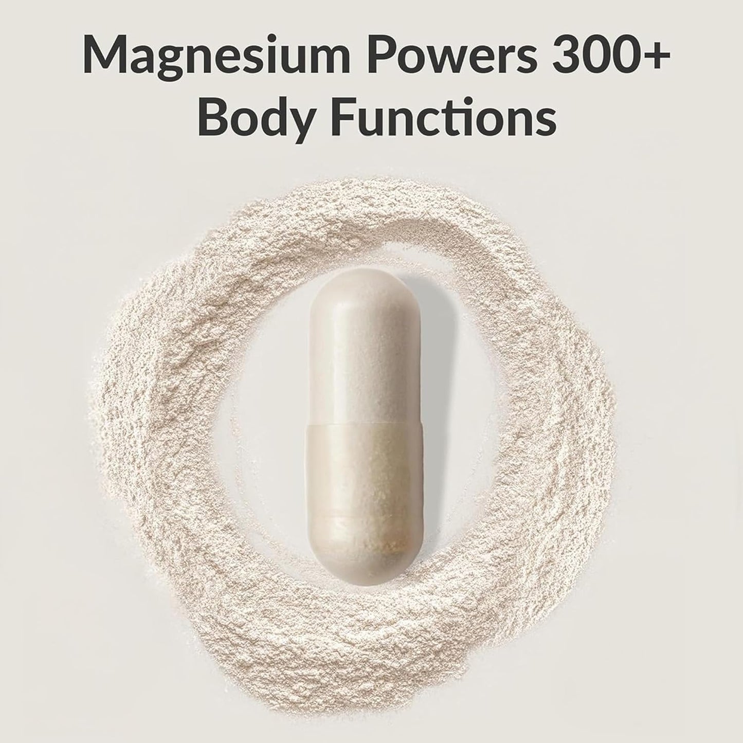 BIOptimizers Magnesium Breakthrough Supplement with 500mg - 7 Forms of Magnesium: Glycinate, Malate, Citrate, and More - Natural Support for Sleep and Cognitive Function -60 Capsules- Calming Vitamins