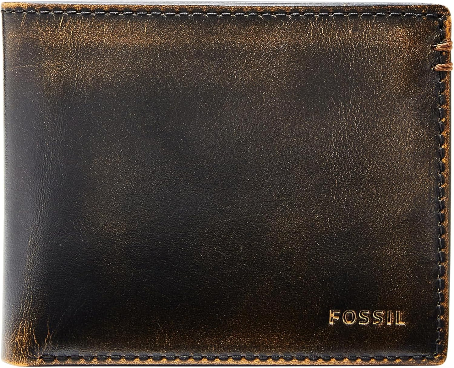 Fossil Men's Everett Leather Bifold with Flip ID Wallet
