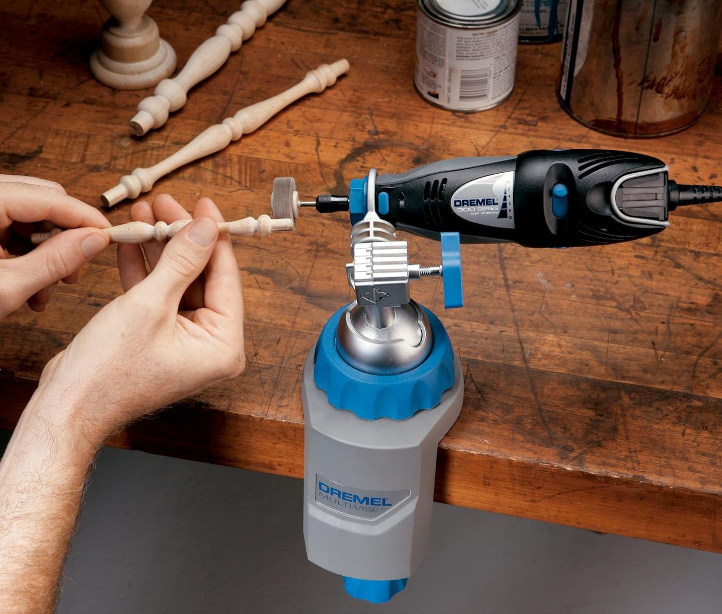 Dremel Rotary Tool Multi-Vise, 3-in-1 Attachment, 360º Stationary Vise, Stand-Alone Clamp, and Tool Holder, 2500-01