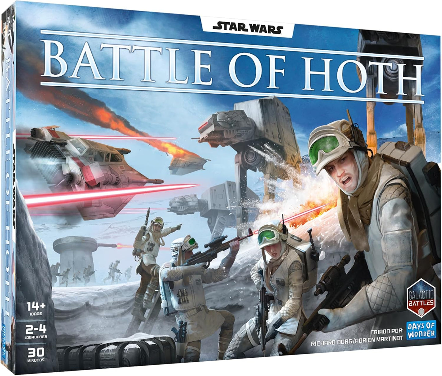 Asmodee Star Wars: Battle of Hoth Board Game - Command The Imperial Army or Rebel Forces in a Fast-Paced Miniatures Strategy Game, Ages 8+, 2-4 Players, 30 Minute Playtime