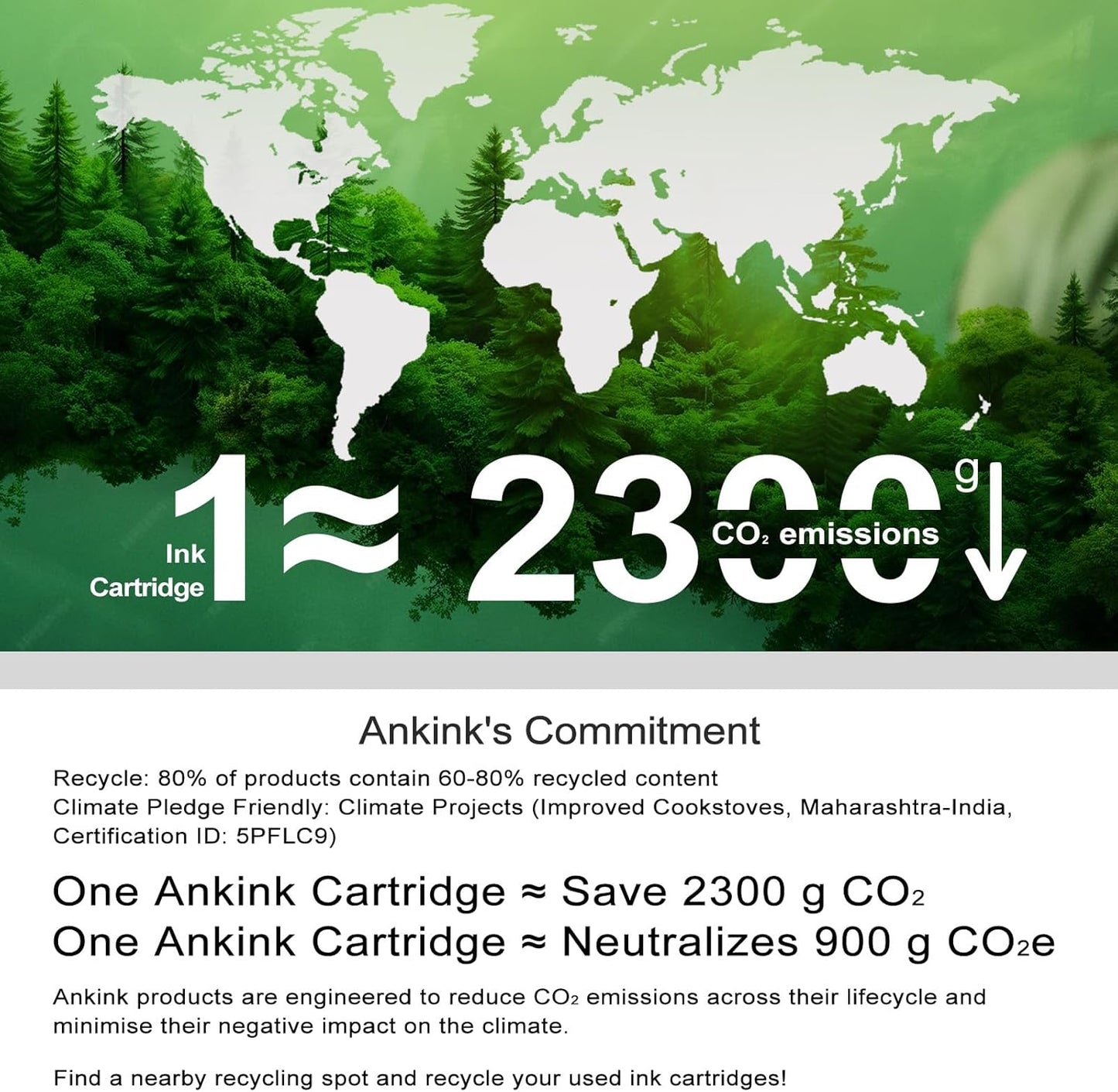 Ankink 63XL Ink Cartridges Replacement for HP 63 XL (Black Color Combo Pack) Fit for HP63 3830 4650 4652 4655 5200 5252 5255 5258 4520 4512 1112 2132 3630 3632 3631 2130 4510 4654 Printers BK Tricolor