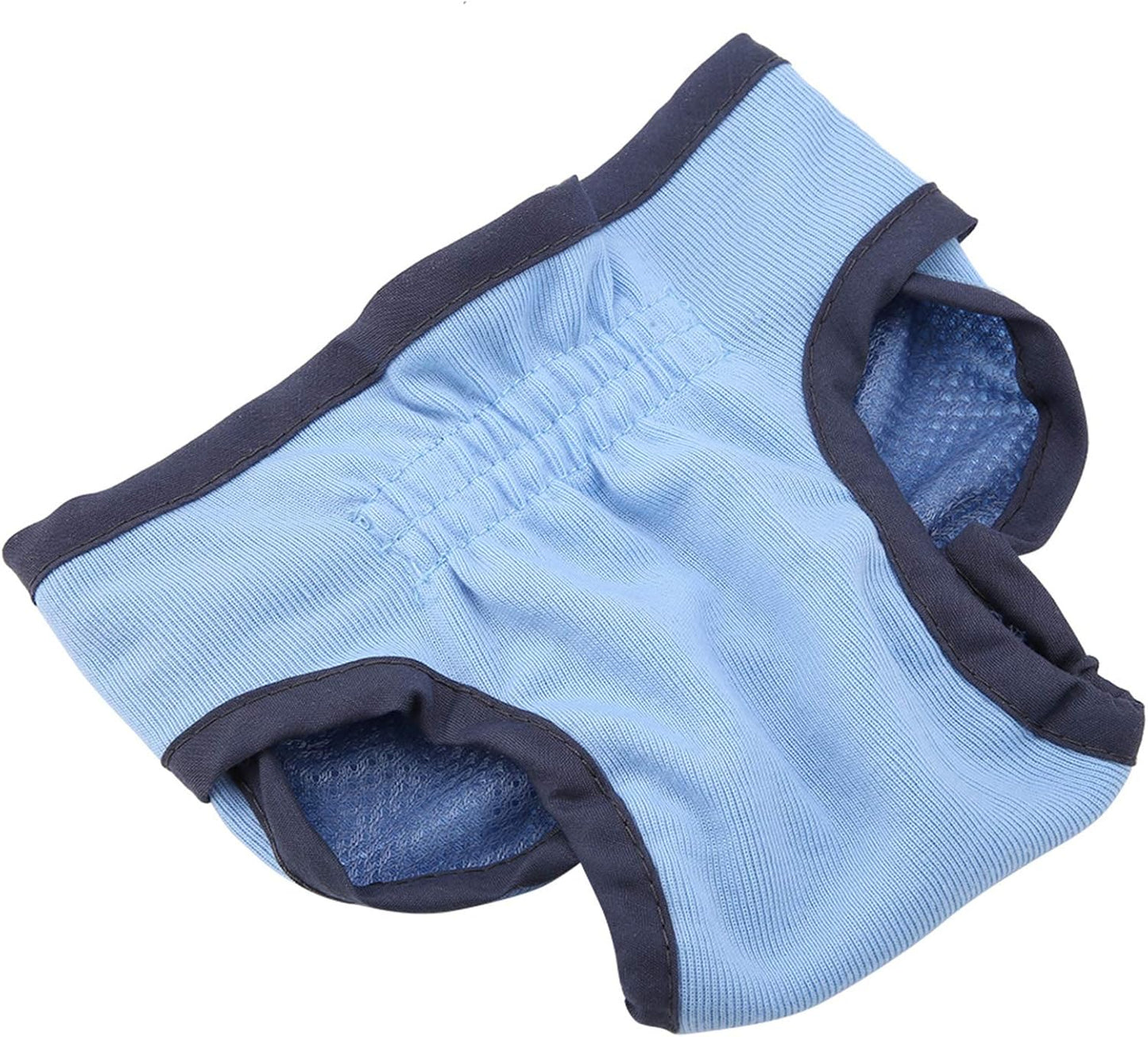 Dog Underwear Flexible Physiological Pants Puppy Female Pet Sanitary Diaper for Small Medium Large Dogs(M- Blue)