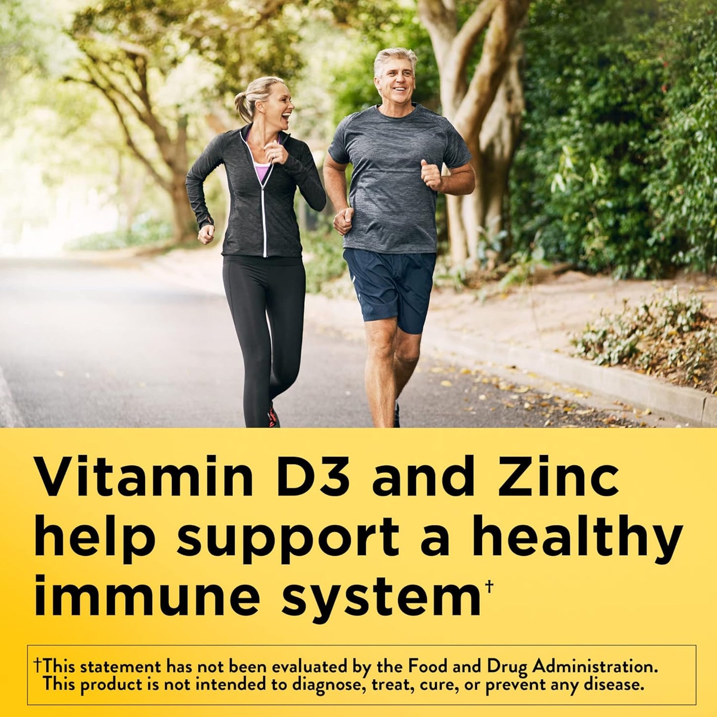 Nature Made Calcium Magnesium Zinc with Vitamin D3, Dietary Calcium Supplement for Bone Support, 300 Tablets