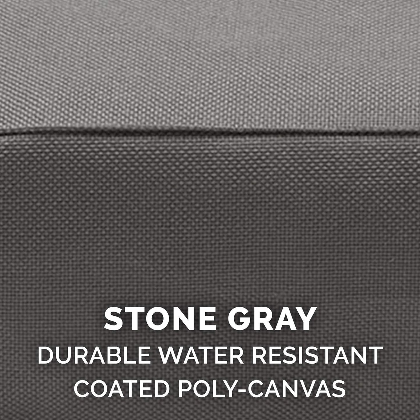 Furhaven Replacement Dog Bed Cover Water-Resistant Indoor/Outdoor Logo Print Oxford Polycanvas Mattress, Washable - Stone Gray, Medium