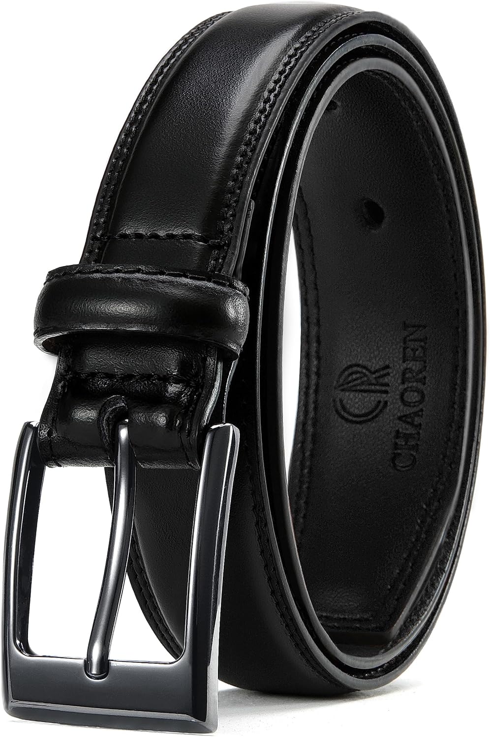 CHAOREN Mens Belts Leather Gift for Men - Ideal Match for Mens Dress Shoes