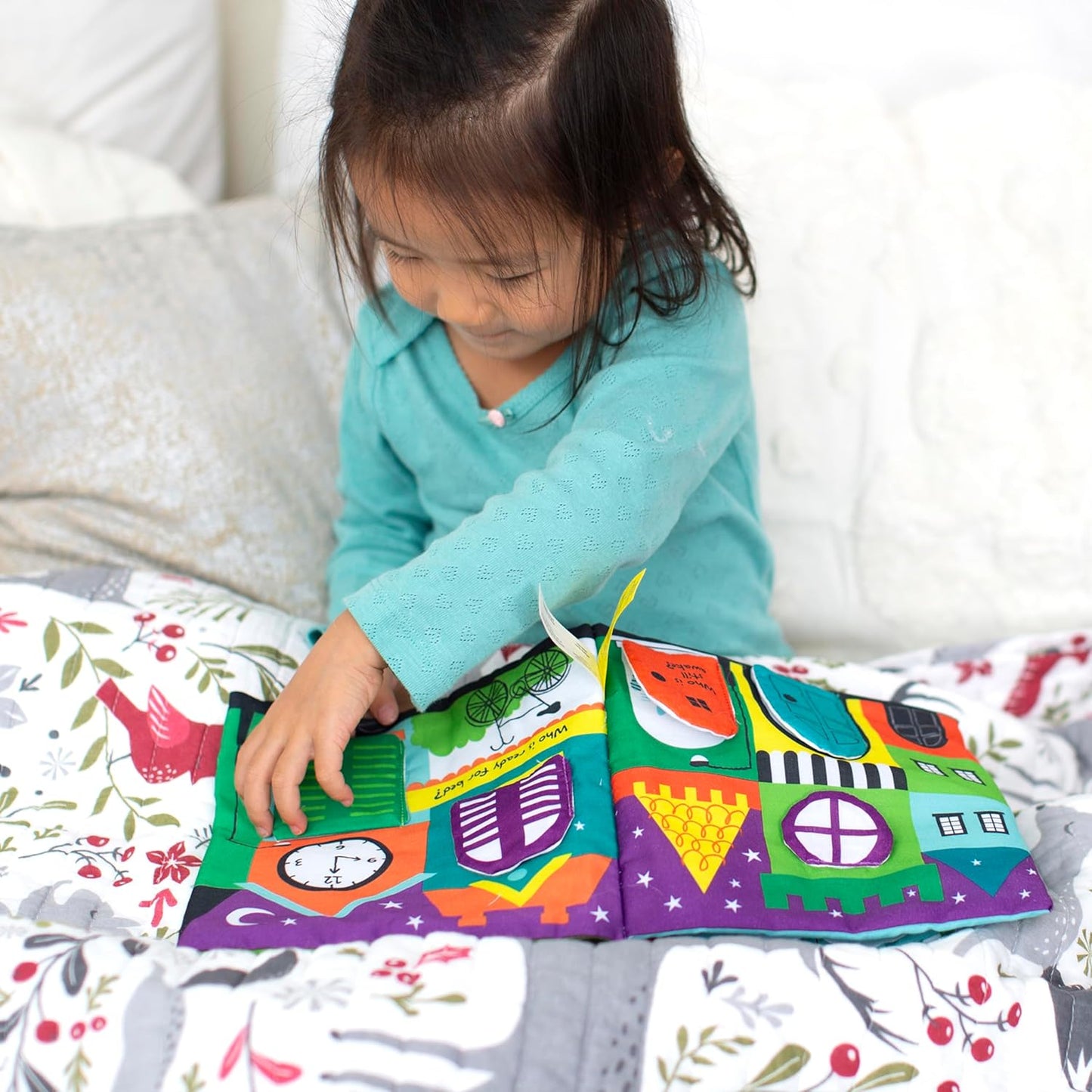 Melissa & Doug Soft Activity Baby Book - The Wonderful World of Peekaboo! Lift The Flap Busy Book for Toddlers, Sensory Toys for Babies and Toddlers