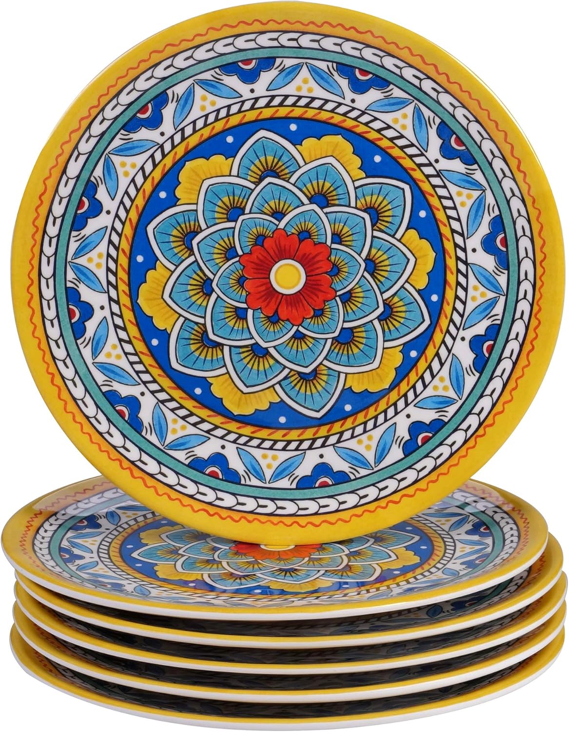 Certified International Portofino 12 Piece Melamine Dinnerware Set, Service for 4, Multi Colored