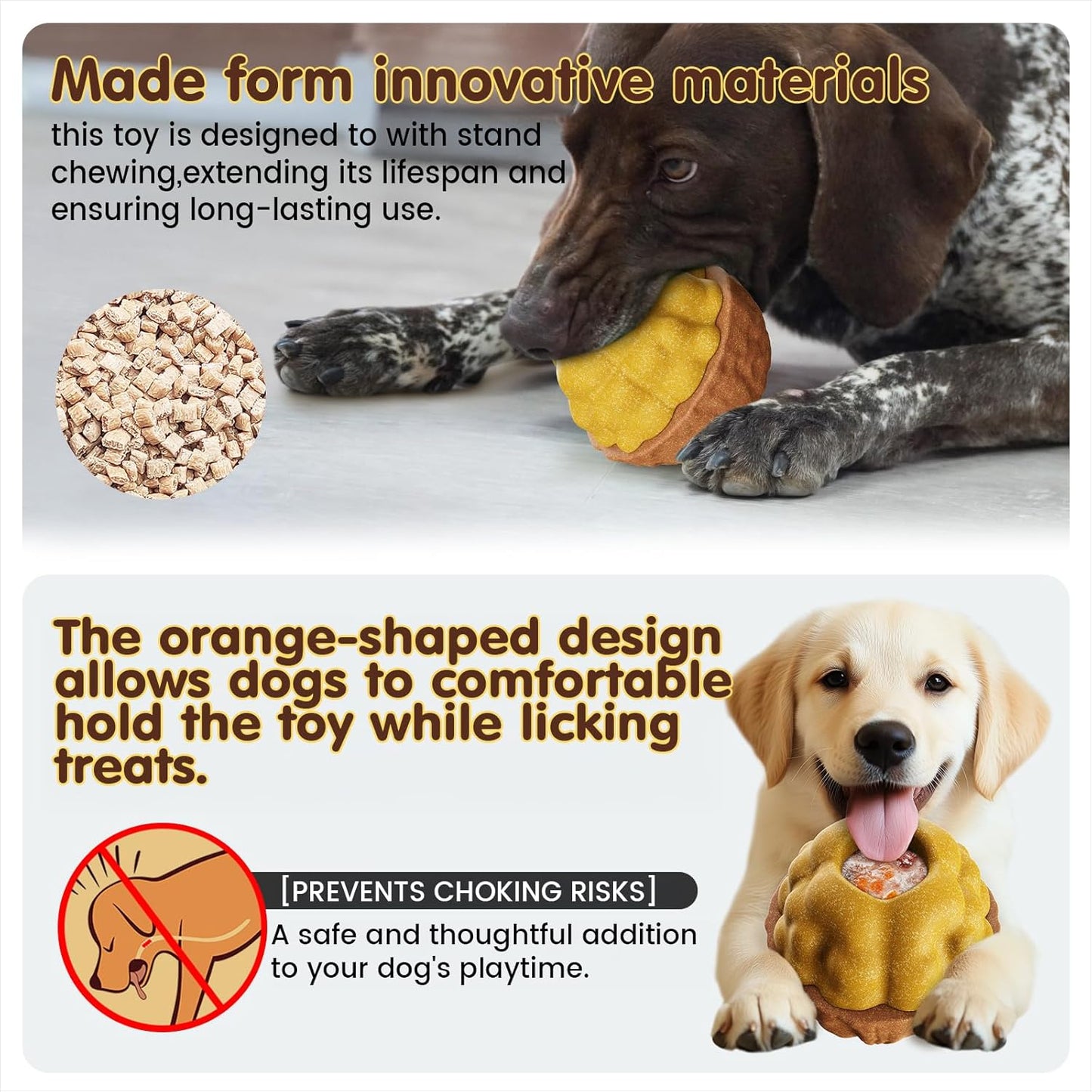 Interactive Dogs Frozen Treat Toy for Aggressive Chewer,Fillable Freezable Treat Dispenser for Mental Stimulation, 3-in 1 Dog Chew Toys Keeps Dogs Busy and Reduces Anxiety, Easy to Clean