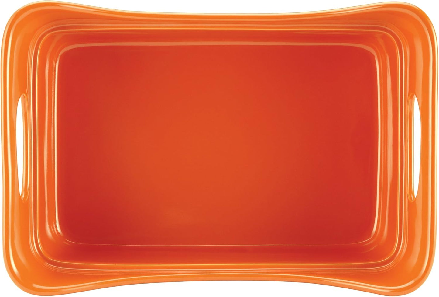 Rachael Ray Stoneware 2-Quart Square Baker, Orange