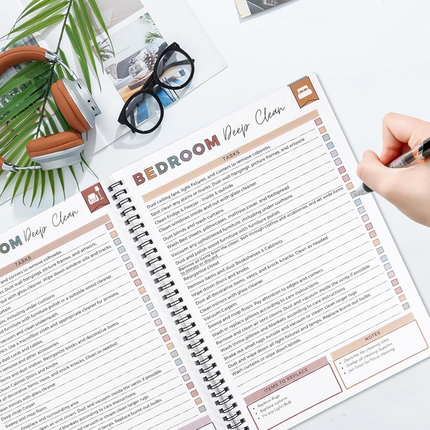 Adhd Cleaning Planner for Adults and Teens Adhd Cleaning and Organizing Planner Cleaning Schedule and Checklist Notebook List Daily Weekly Monthly for Home Chore Chart Adhd Daily Planner