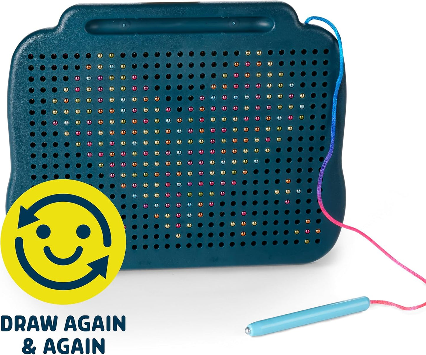 Chuckle & Roar Magnetic Rainbow Drawing Pad & Stencil Edition – Mess-Free Reusable Drawing Board for Kids | Screen-Free Travel Toy for Creative Play