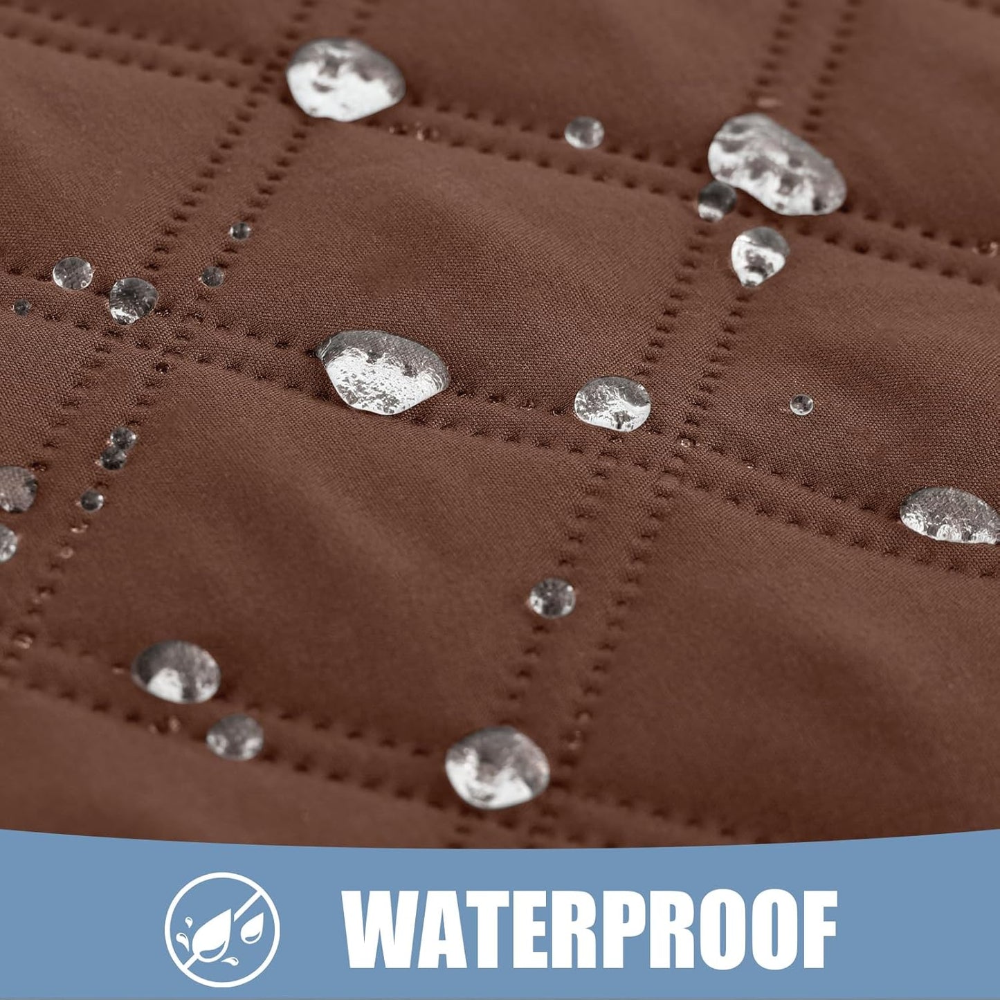 Smiry Waterproof Couch Covers for Dogs Washable, Reversible Pet Couch Covers for 3 Cushion Sofa Pet Friendly, Soft Sofa Furniture Protector for Dogs Cat Kids, Checkered (30"x60", Brown/Chocolate)