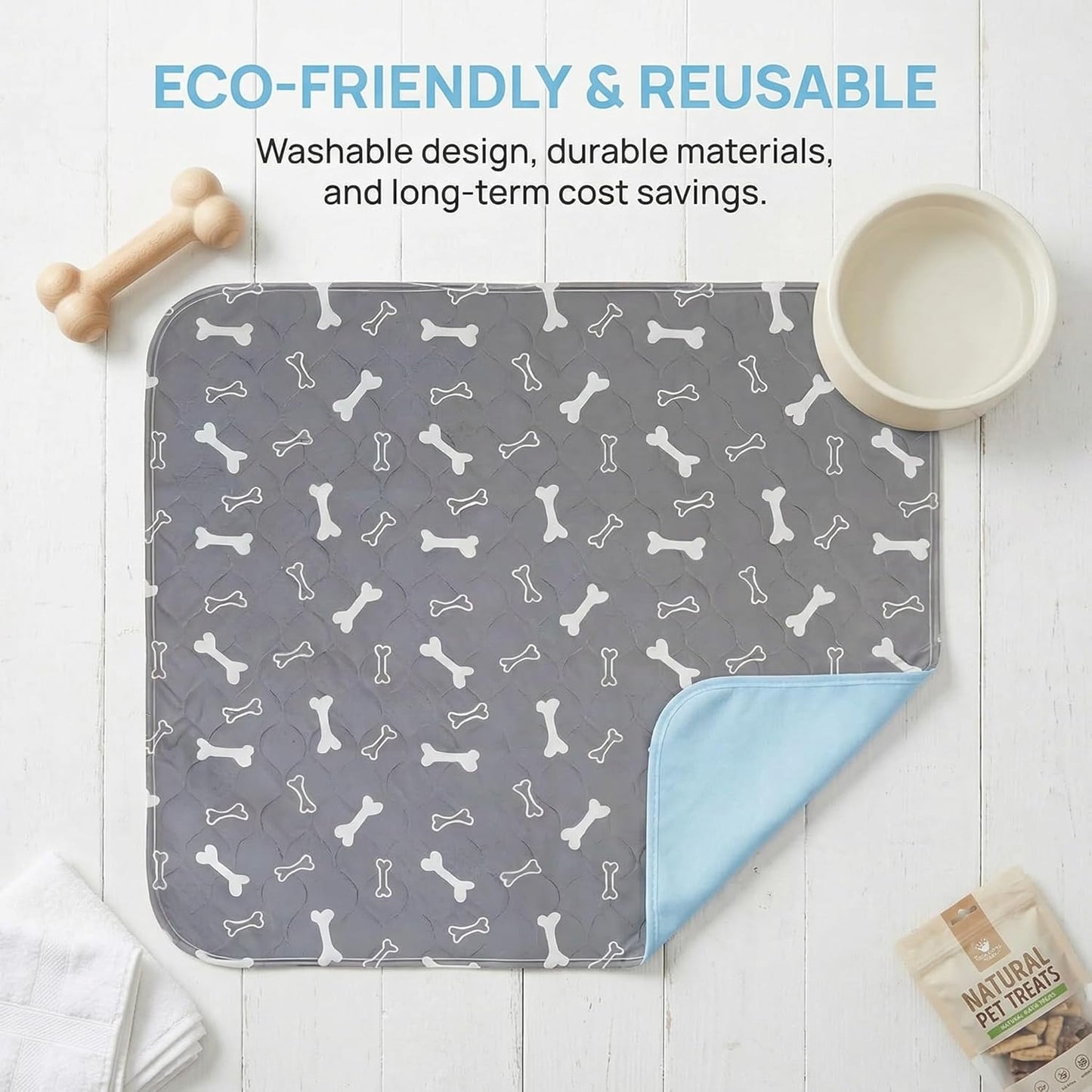 Puppy Pads with Pheromones, Washable Puppy Pee Pads for Dogs Reusable Puppy Pads for Dogs and Cats - Leak & Odor Proof, Non-Slip Base Training Pads for Home & Travel (S: 15.7" × 23.6")