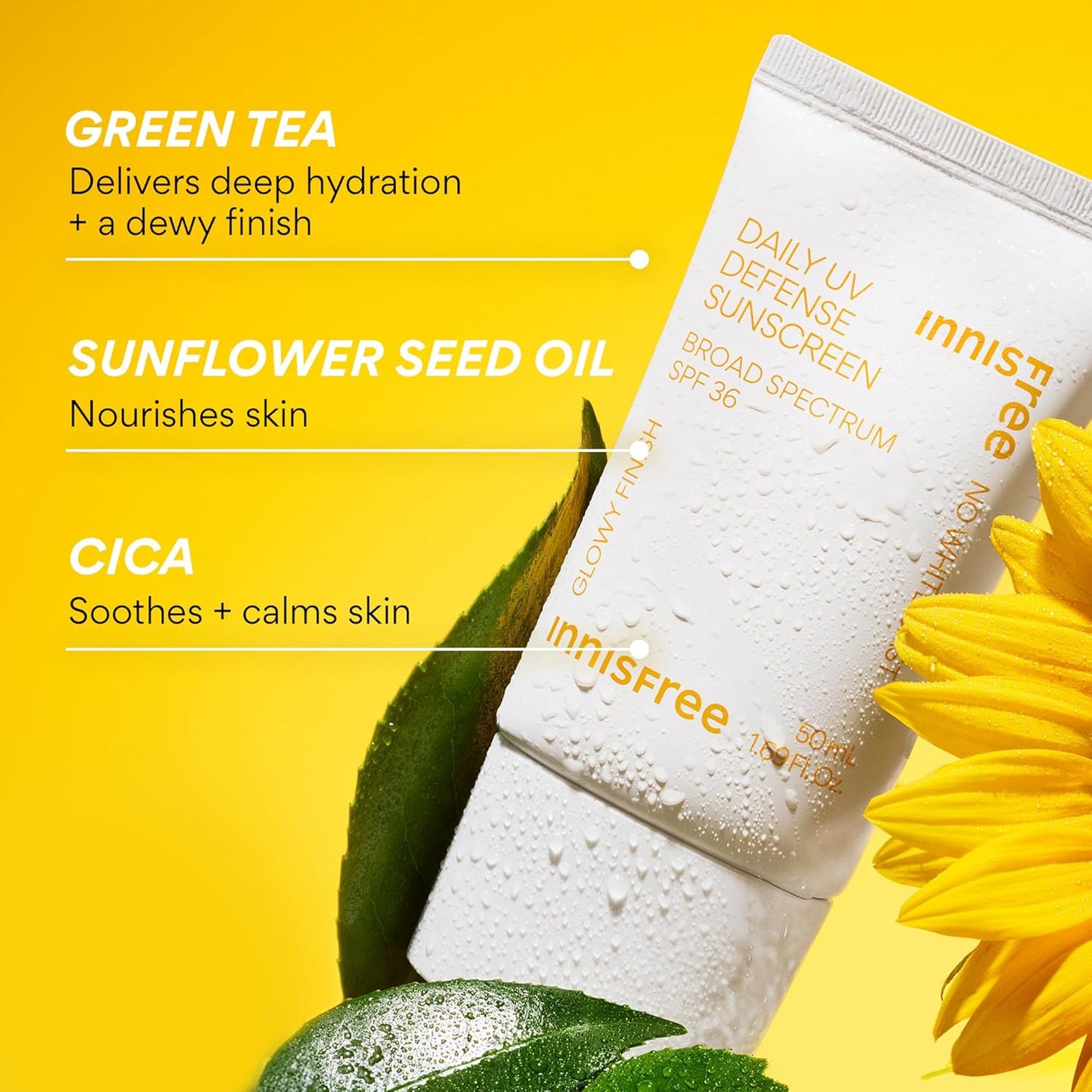 Innisfree Daily UV Defense SPF 36 – Korean Face Sunscreen, Invisible Finish, Broad Spectrum, No White Cast, Lightweight, Hydrating, Available in Gift Sets