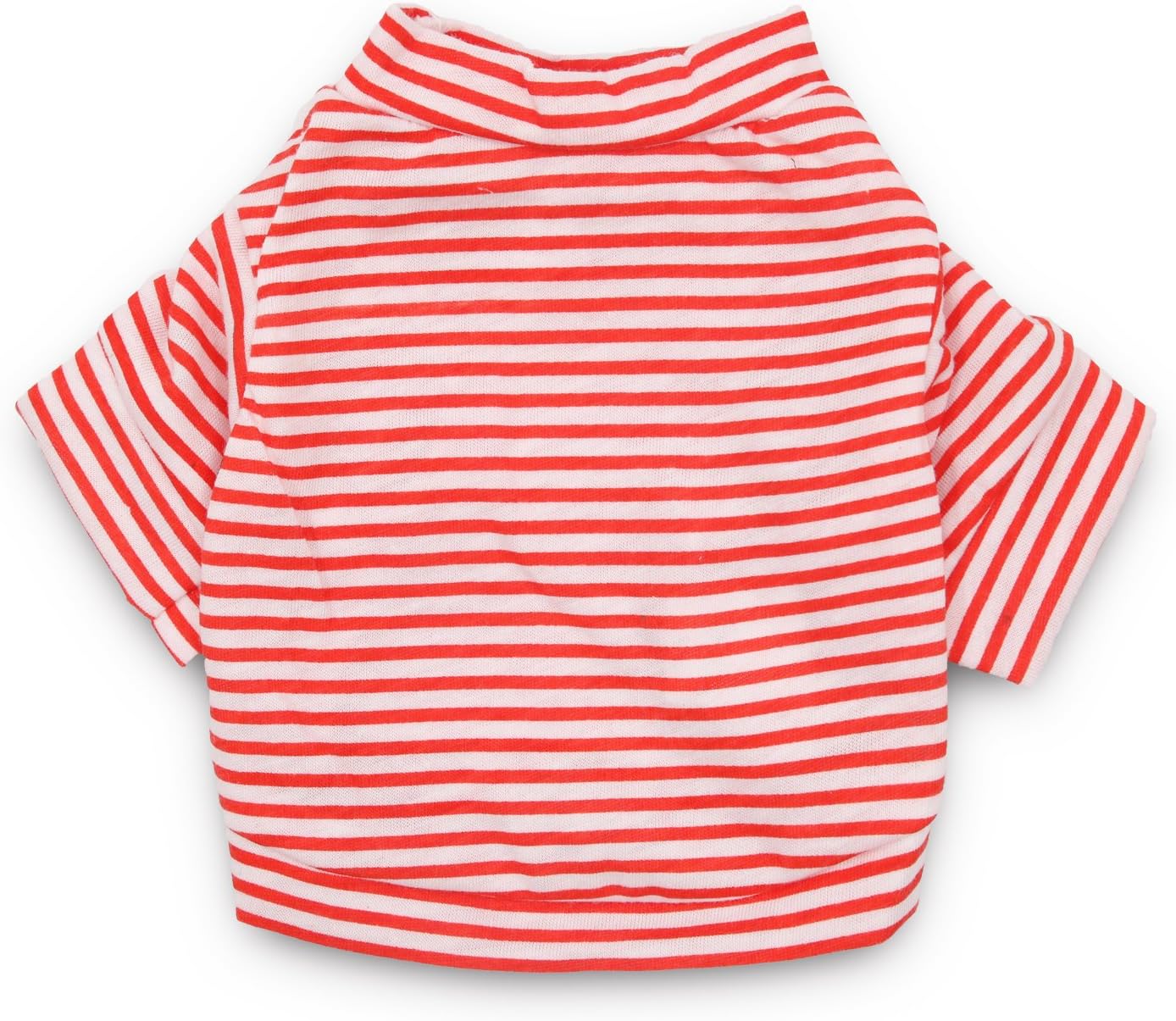 DroolingDog 3 Pack Striped Dog Shirts for Small Dogs - Girls & Boys Dog Clothes - Striped Puppy T Shirts, Small, Pack of 3