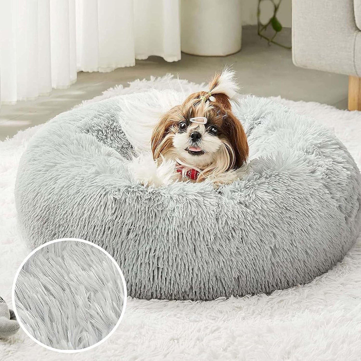 USB Heated Cats Dog Bed with Removable Washable Cover Soft Plush Antislip Base Heating Mat for Indoor Pet Rest Place Heated Cats Bed