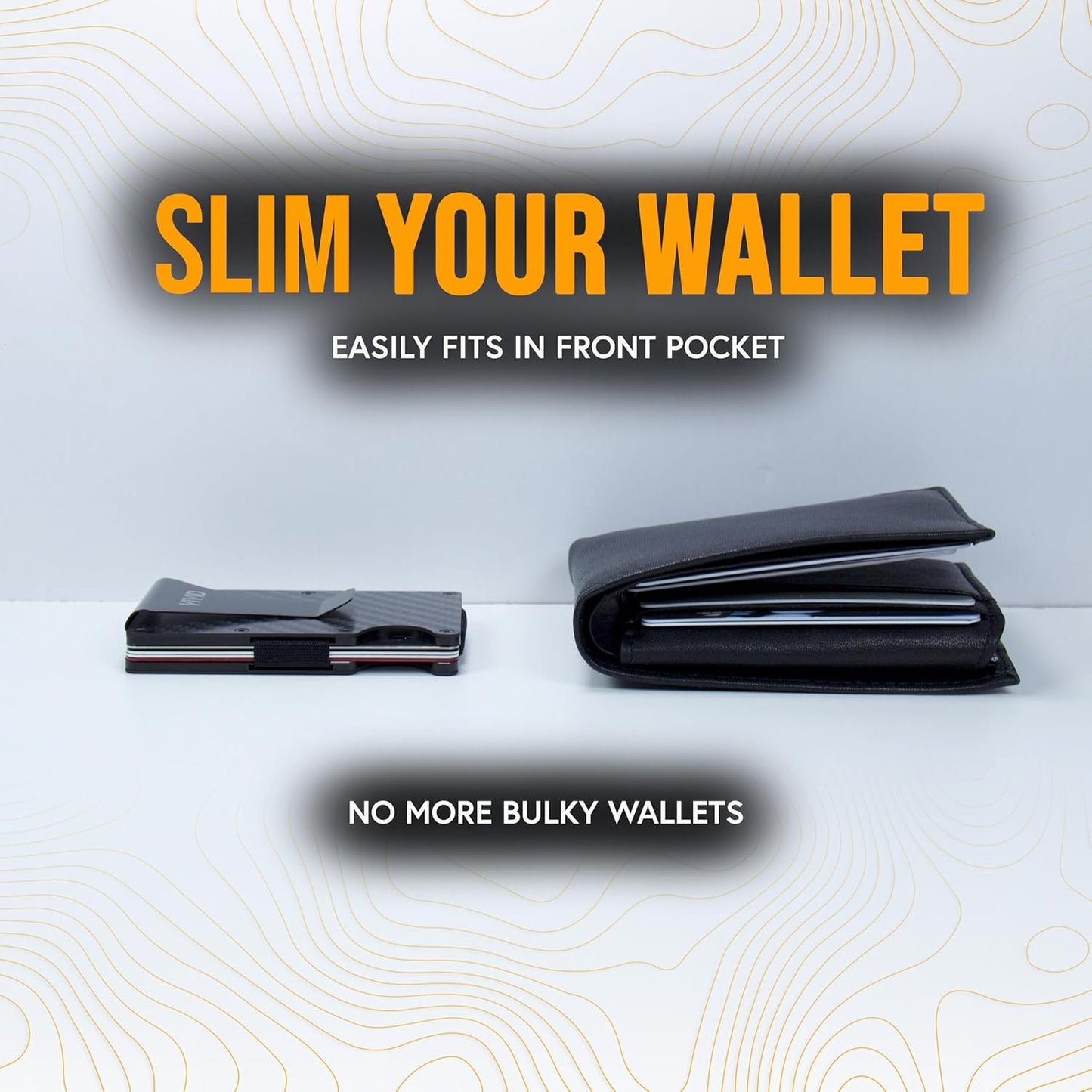 VIVID Carbon Fiber AirTag Wallet for Men - Slim, Modern, RFID Blocking, Scratch Resistant, Credit Card AirTag Holder, Easy Access Cards, Money Clip, Mens Wallet (Carbon Fiber)