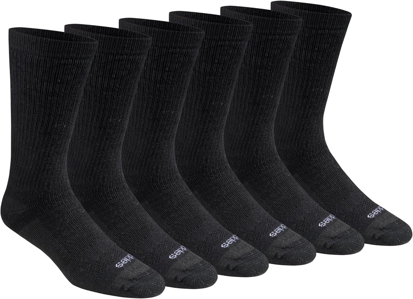 Dickies Men's Dri-tech Moisture Control Max Full Cushion Crew Socks, Available in M-xl (6, 12 Pairs)