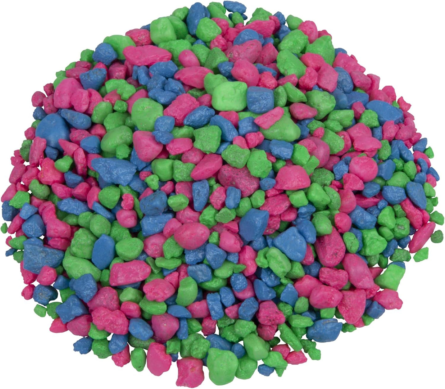 GloFish Aquarium Gravel, Pink/Green/Blue Mix, Complements GloFish Tanks, 5 Pounds