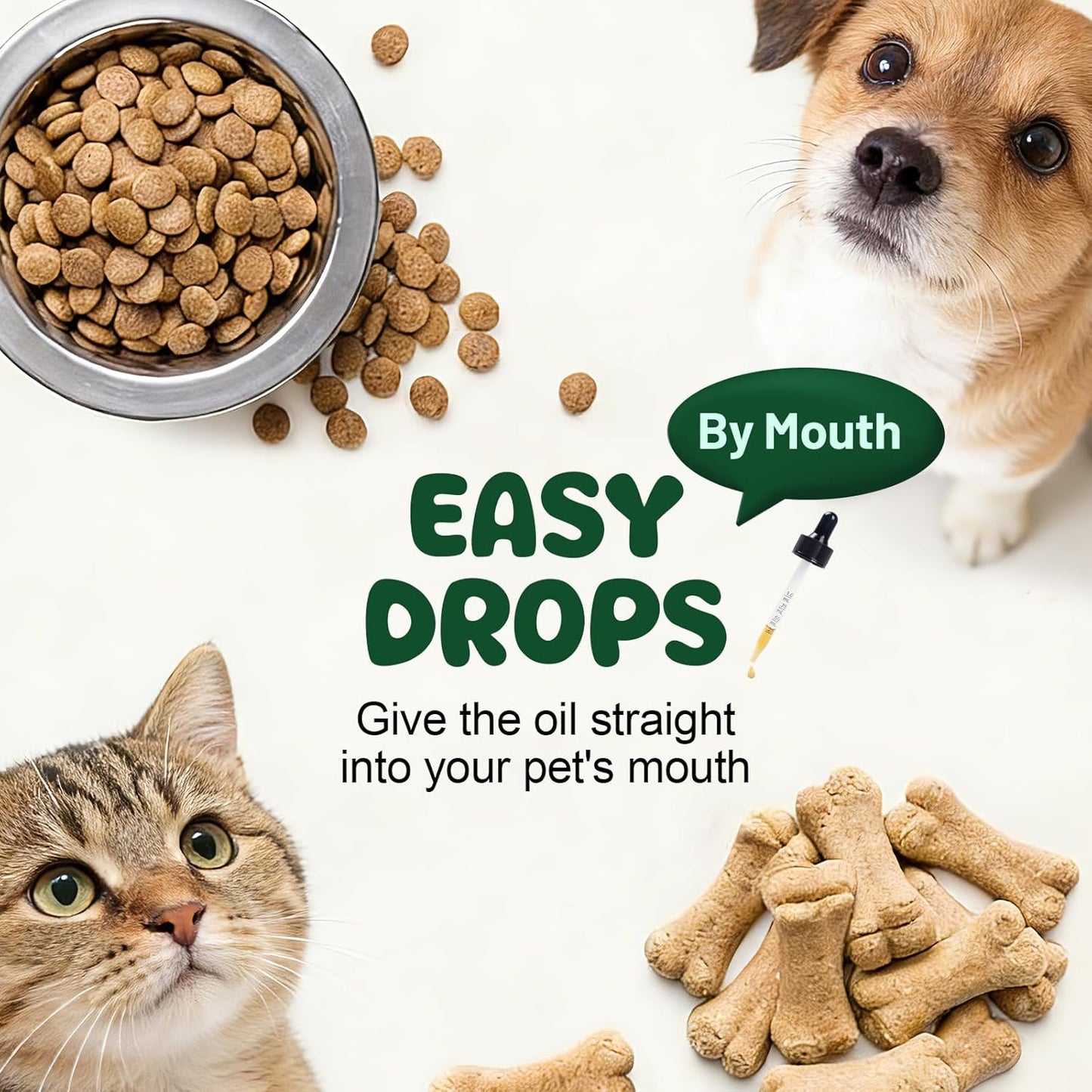 Liquid Probiotics for Dogs & Cats with Prebiotics & Digestive Enzymes - 3-in-1 Formula for Gut Digestive Health & Nutrient Absorption, Supplement Drops - 1.2 Billion CFU - 2 FL Oz