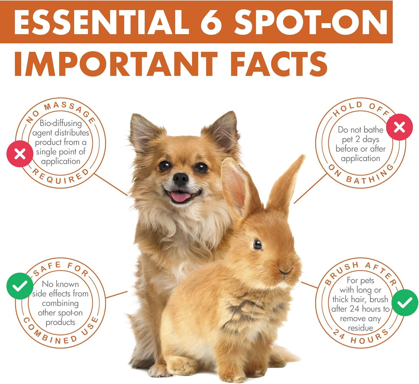 Dermoscent Essential 6 spot-on - Dog Skin Care for Dandruff & Allergy Relief with Vitamin E Oil - Anti Itch for Dogs - Dog & Small Mammals 0-10 kg - 4 Pipettes of 0.6 ml