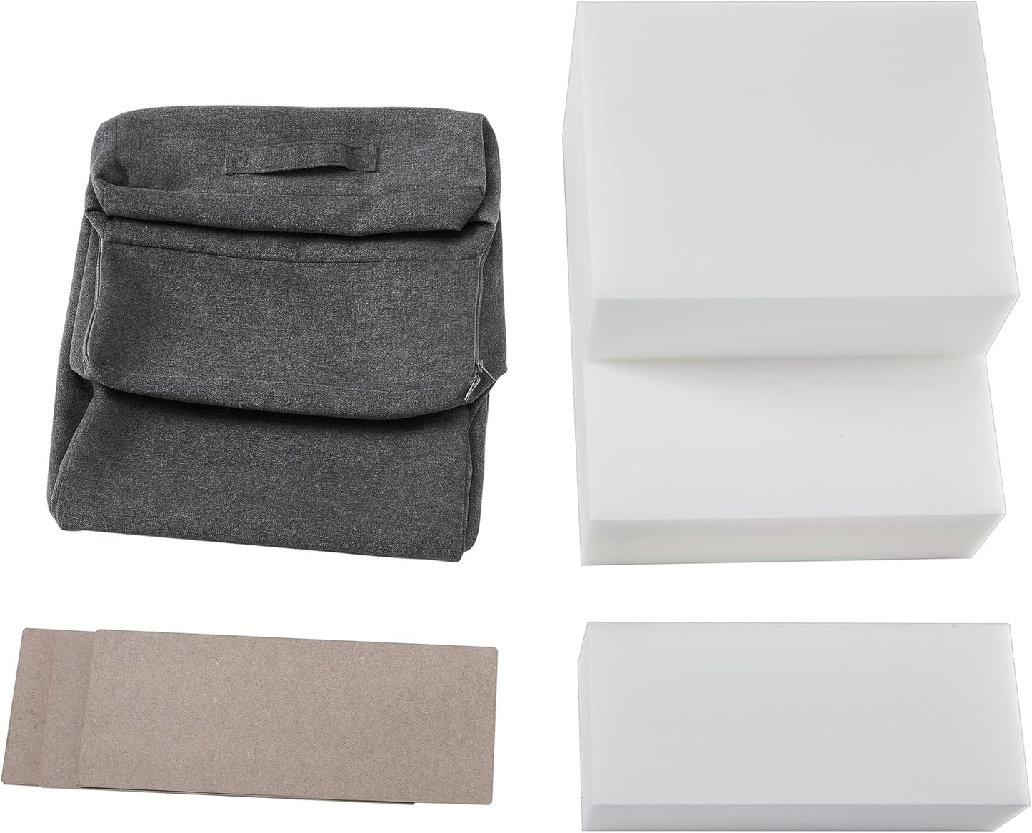Ulax Furniture Foam Pet Steps Stairs Removable Step for Cats/Dogs Non-Slip Pet Stairs (4-Step)