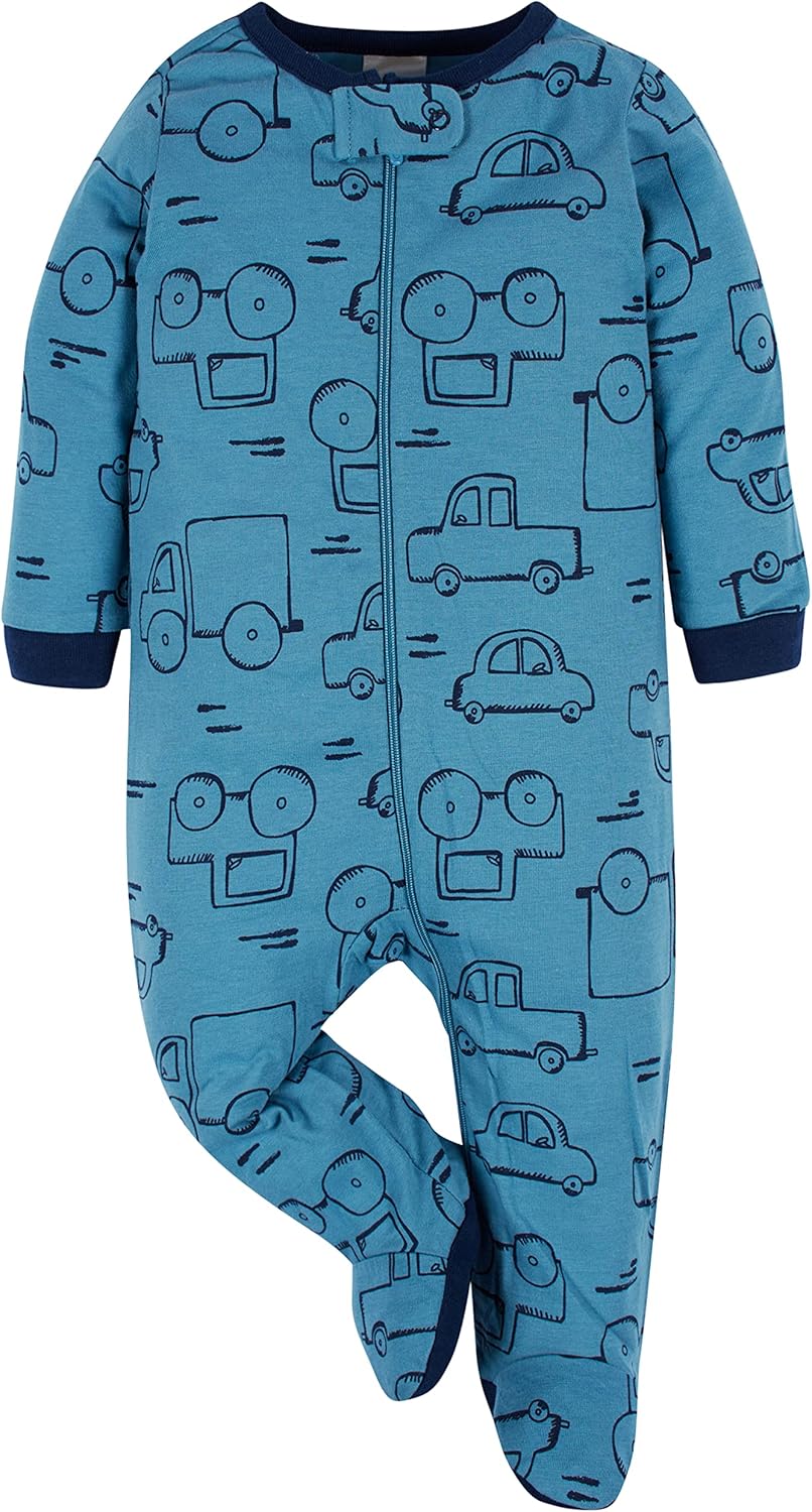 Onesies Brand Baby Boys' 4-pack Sleep 'N Play Footies