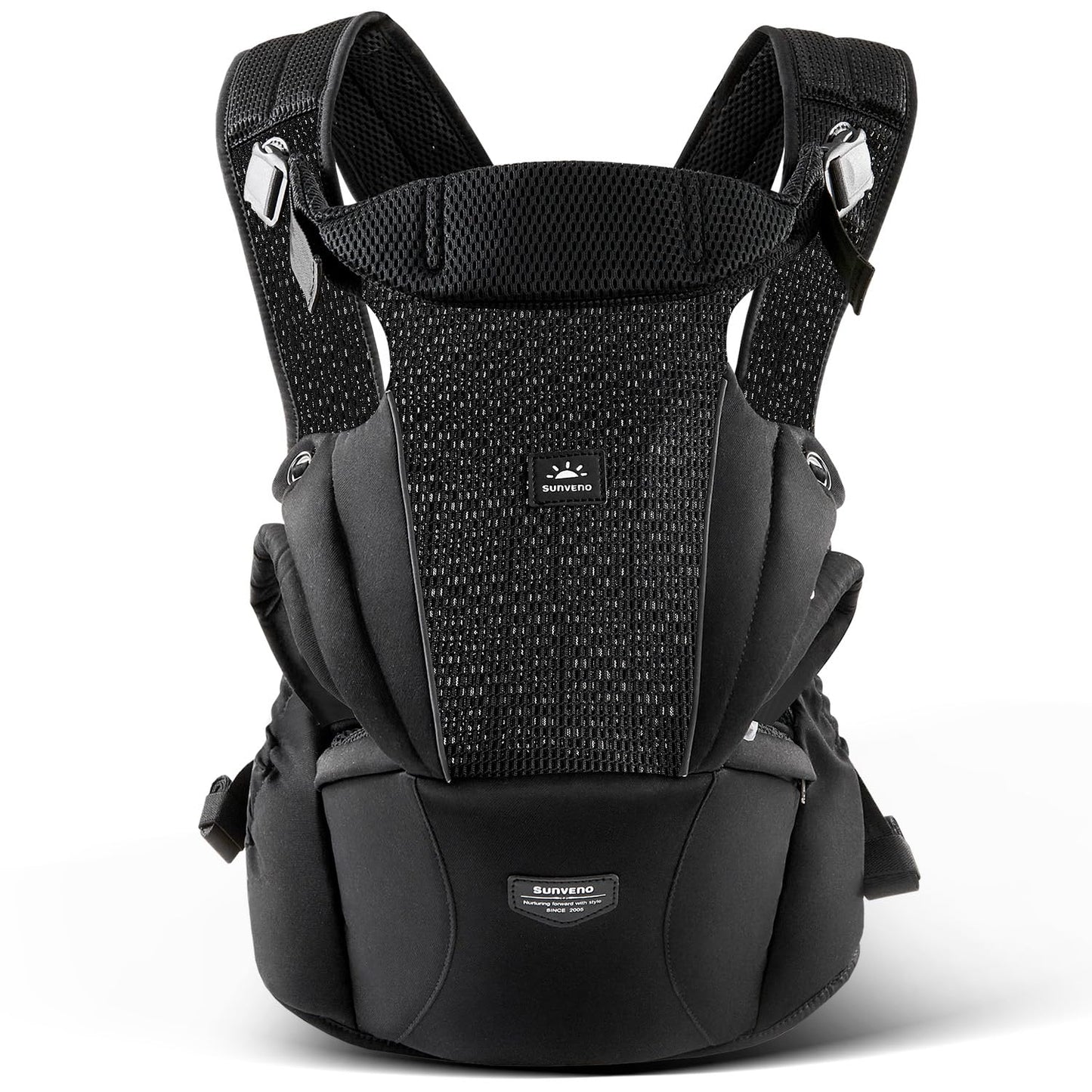SUNVENO Hip Seat Baby Carrier for Toddler, Baby Carrier with Hip Seat, Patented Ergonomic Support for Heavy Babies, Lightweight Breathable Design, 7-45 lbs