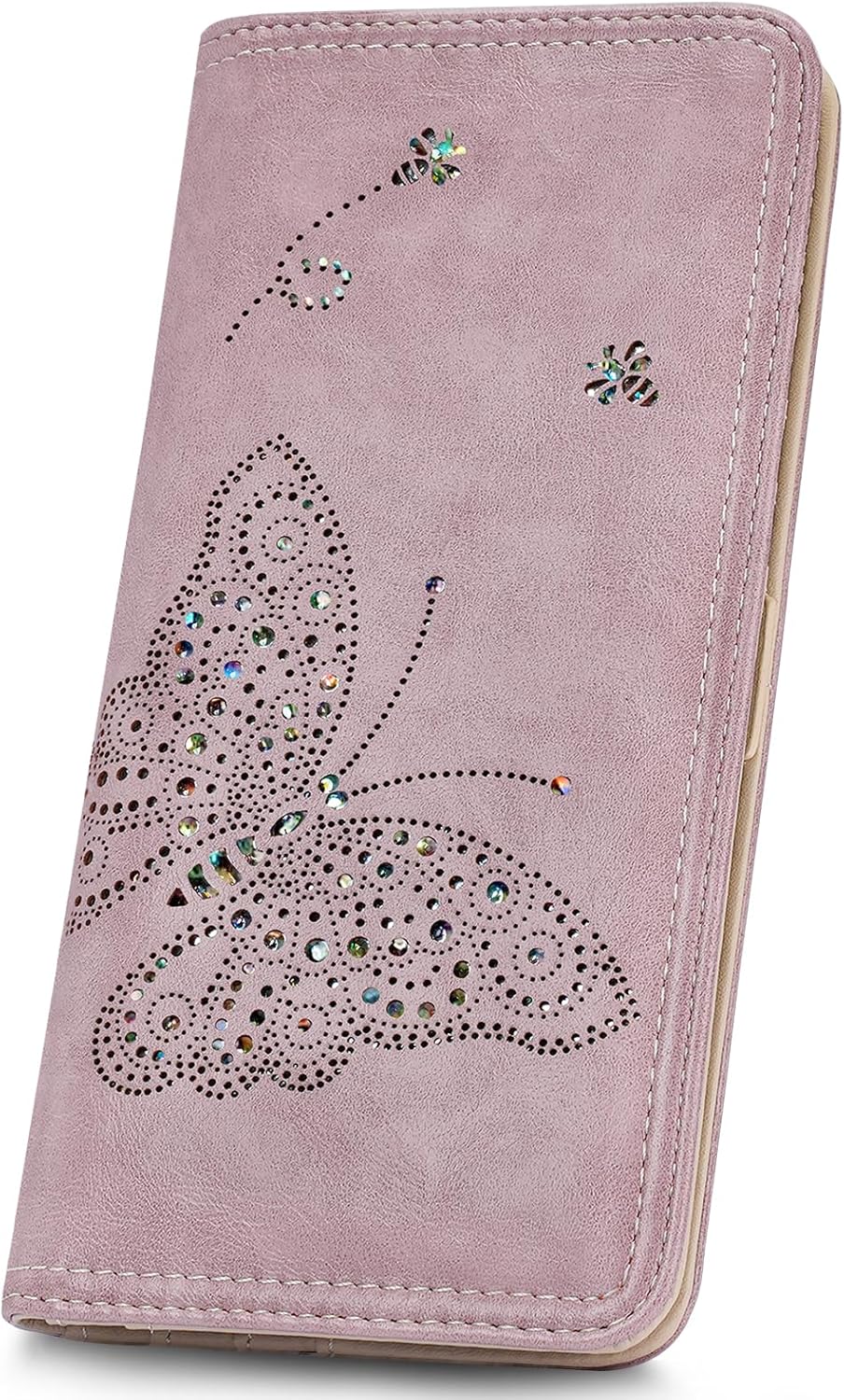 RFID Wallet Women Ultra Slim Thin Womens Wallet Compact Clutch Long Ladies Wallet for Women PURPLE