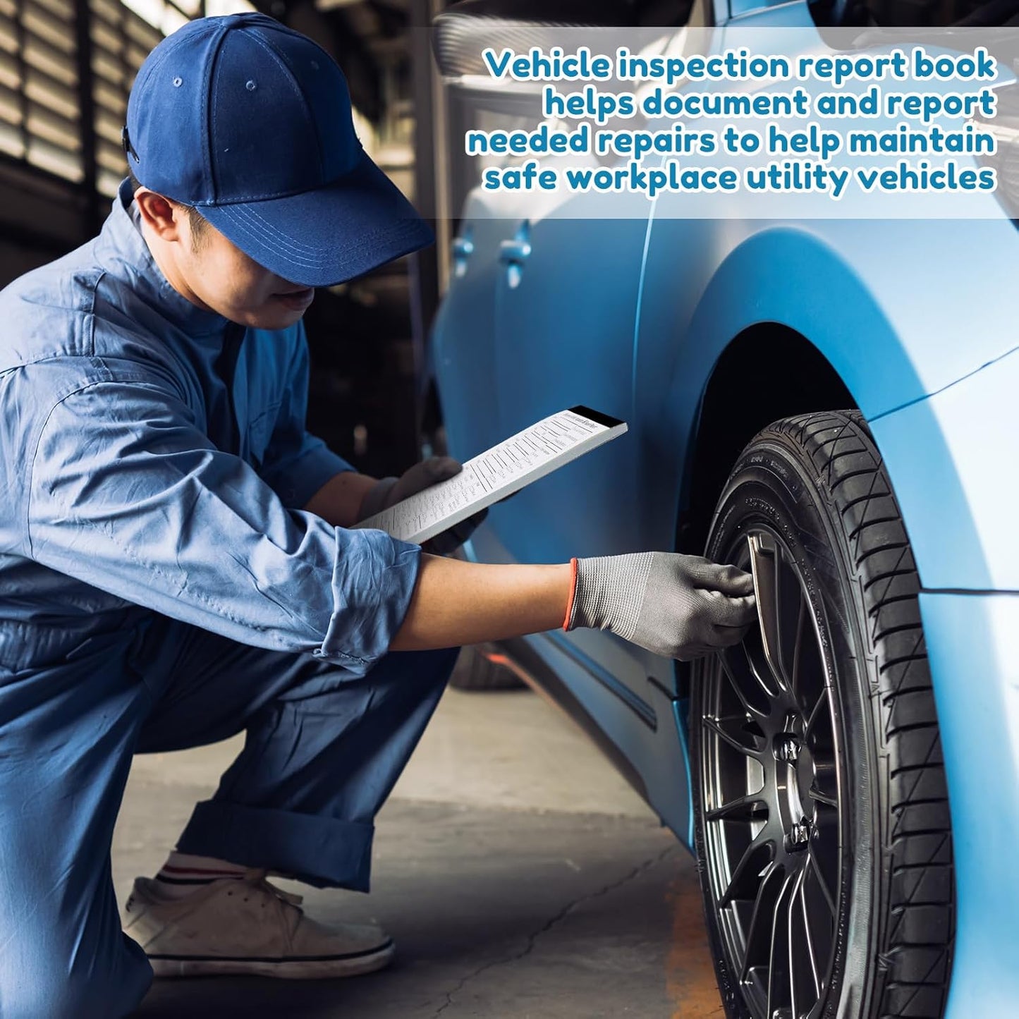 10 Pack 5.5" x 8.5" Equipment Safety Inspection Report Detailed Driver's Vehicle Inspection Report Book Daily Pre Trip 2-ply, Carbonless, 31 Sets of Forms Per Book