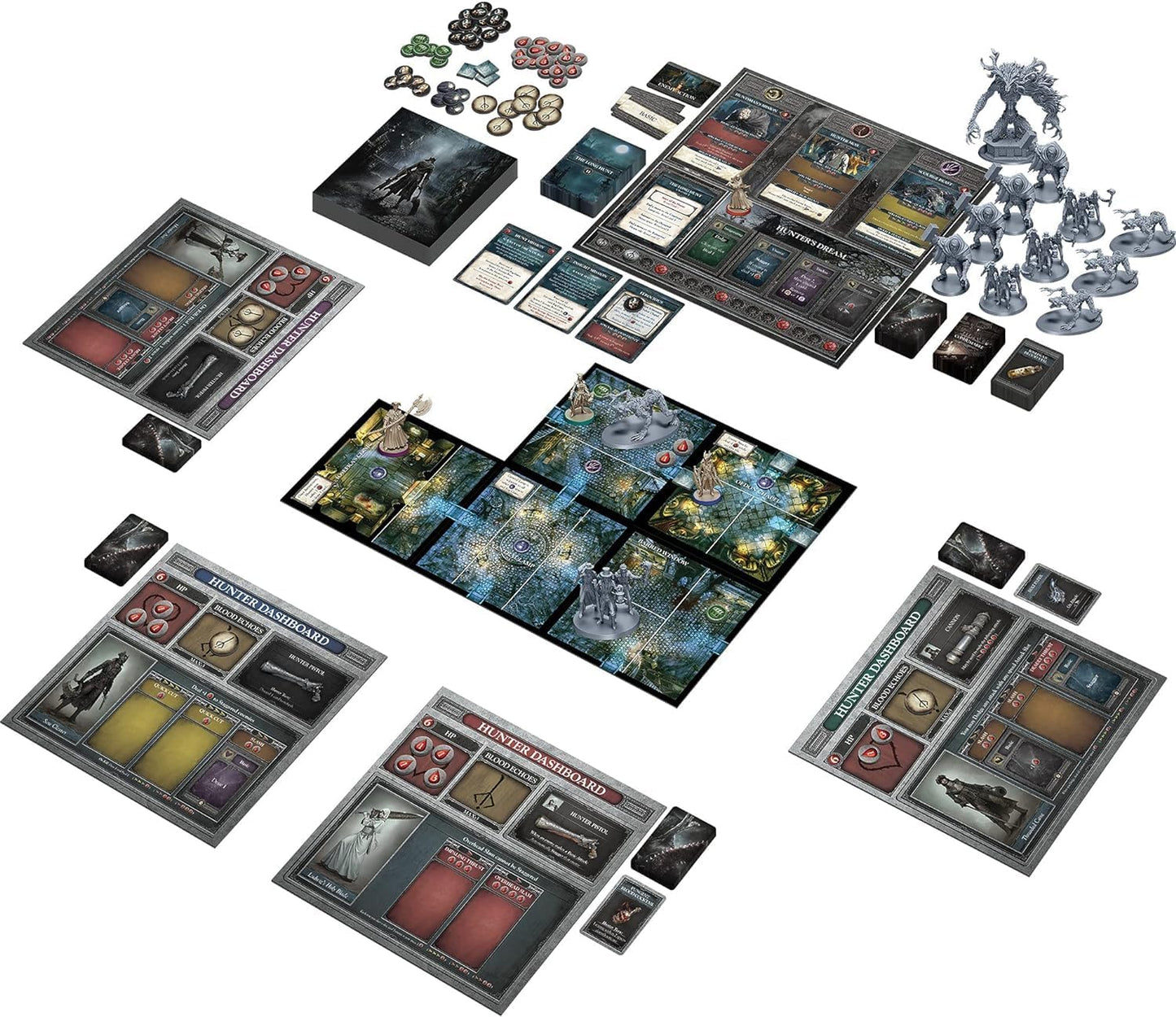 Bloodborne The Board Game | Strategy/ Horror / Adventure Game | Cooperative Game for Adults and Teens | Ages 14+ | 1-4 Players | Average Playtime 60-90 Minutes | Made by CMON