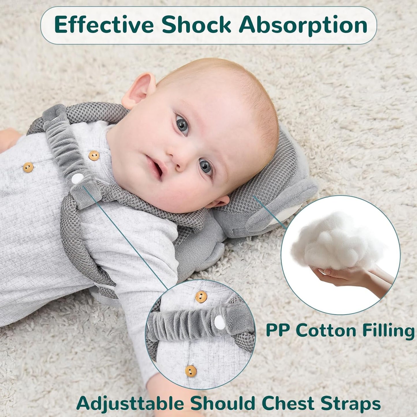 Baby Head Protector Backpack for Falling Crawling and Walking Toddler Essentials Harness Infant Koala Toys Helmets Baby Essentials Must Have 0.5-2 Years