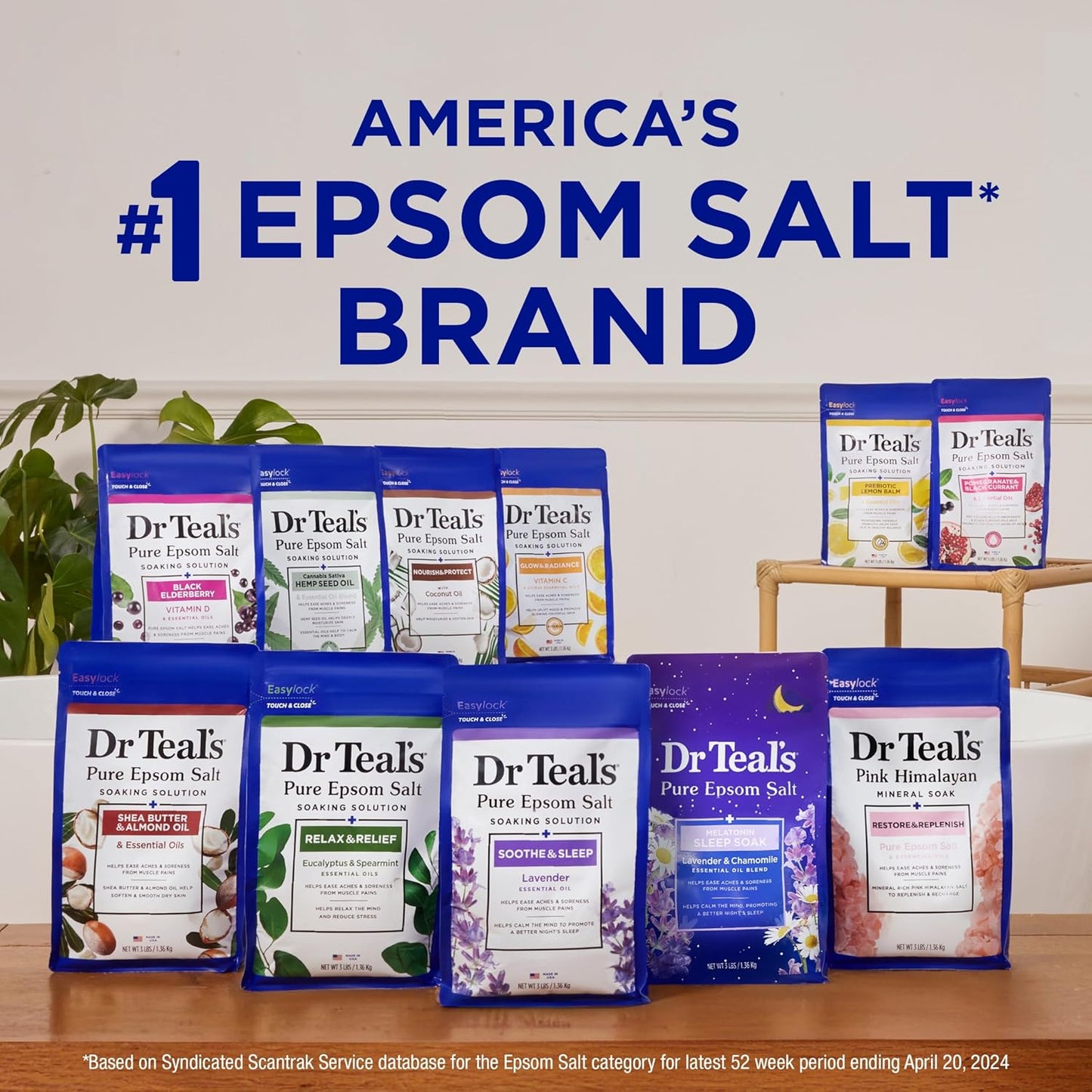 Dr Teal's Epsom Salt Soaking Solution, Soothe & Sleep, Lavender, 3lbs