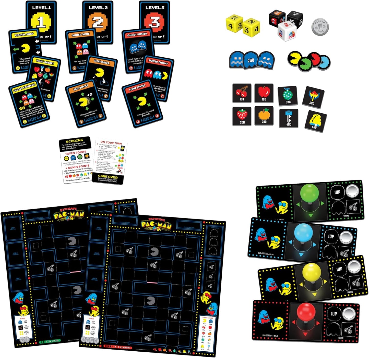 Buffalo Games Ultimate PAC-Man Board Game - Retro Arcade Classic - Official Licensed - 2-4 Players, Ages 8+