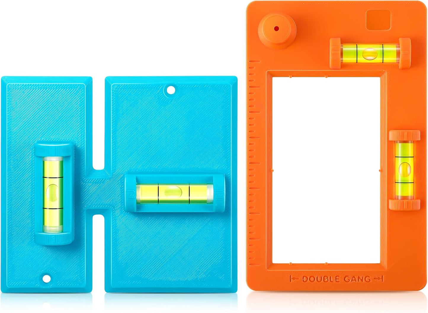 Low Voltage Mounting Bracket Template and Labor Saving Devices for Old Work Box, Horizontal or Vertical Low Voltage Tools for Single&Double Gang, Electrical Cutter, Wall Outlet Template Built in Level