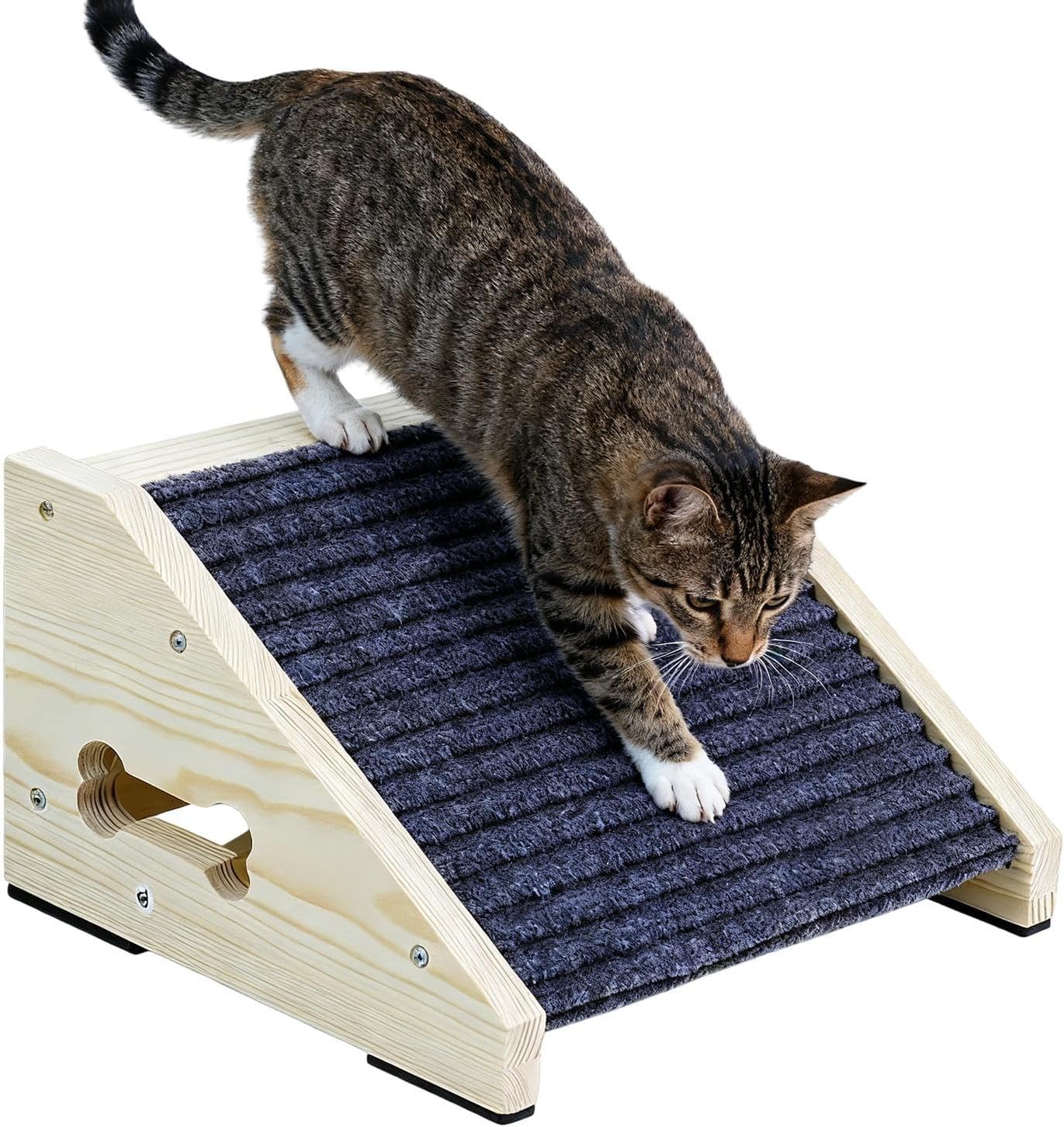 Wooden Dog Ramp - 26 Degree Non Slip, Portable Safety Ramps, Pet High Bed Climbing Stairs, Pet Ramp Accessory, Indoor Step Helper, for Couch Sofa Staircase Steps Indoor Use