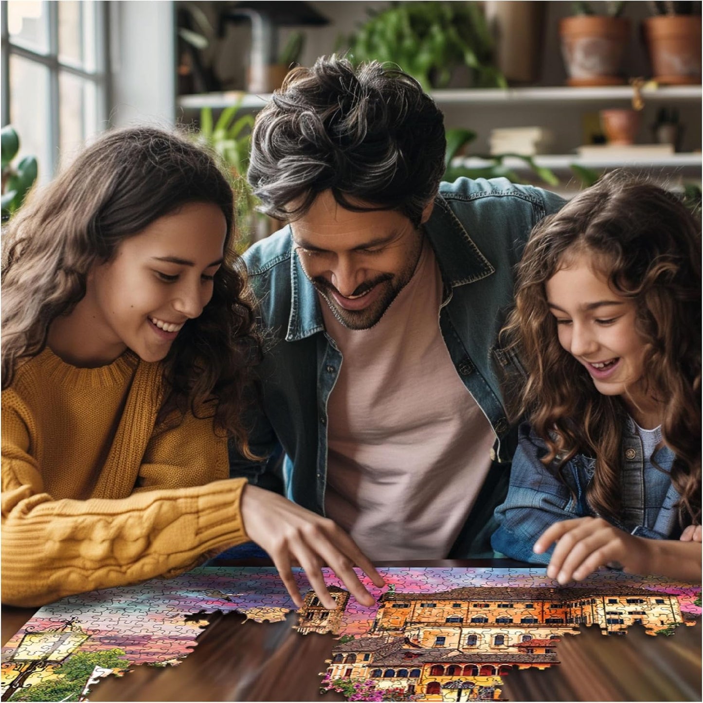 White Mountain 1000 Piece Jigsaw Puzzle Scenic Italy Landscape Puzzles with Large Pieces for Adults and Family 24"x30" – Italian Promenade