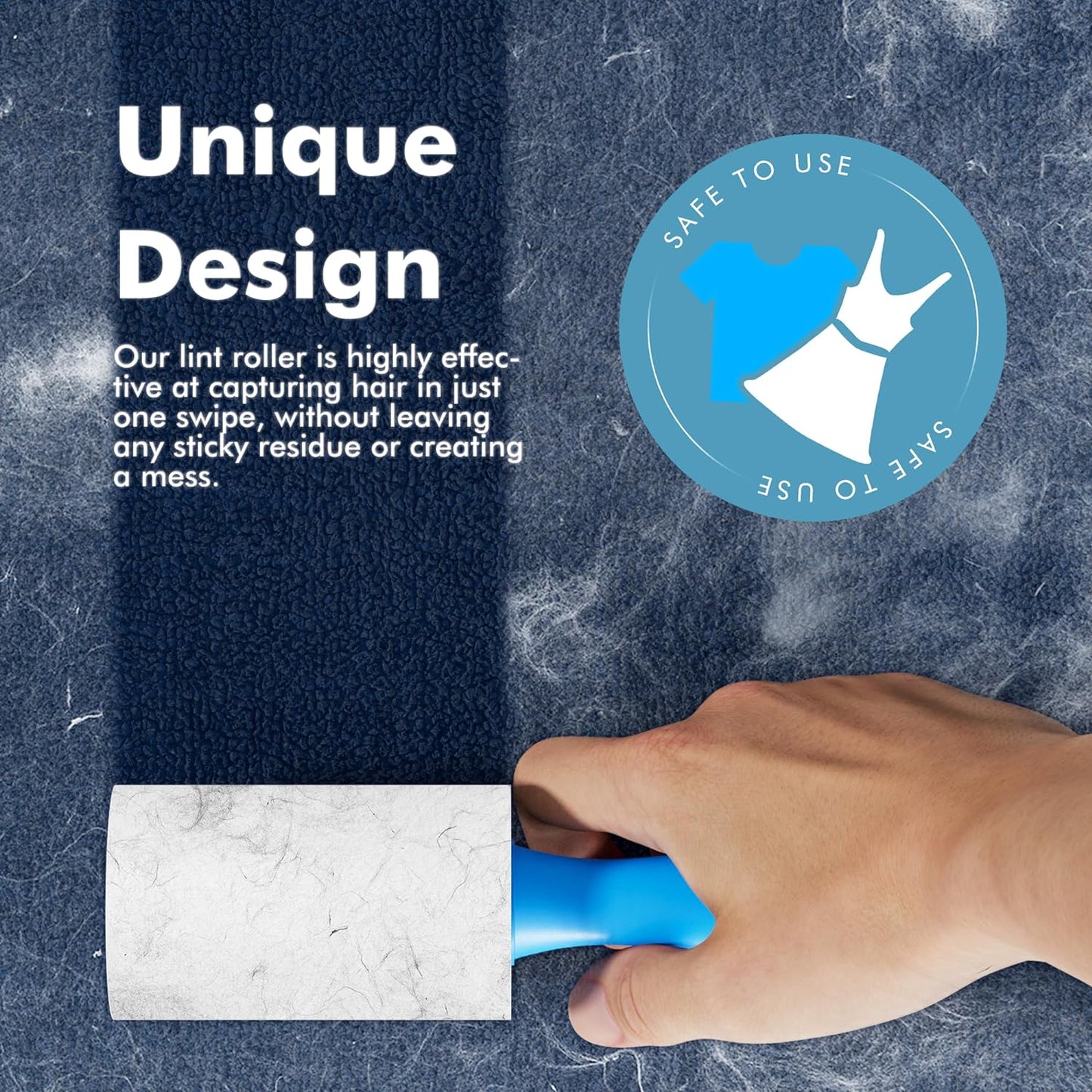 Mini Extra Sticky Lint Rollers for Travel - 150 Sheets Small Sized Portable Lint Removers for Pet Hair and Debris Pickup150, Travel Essentials