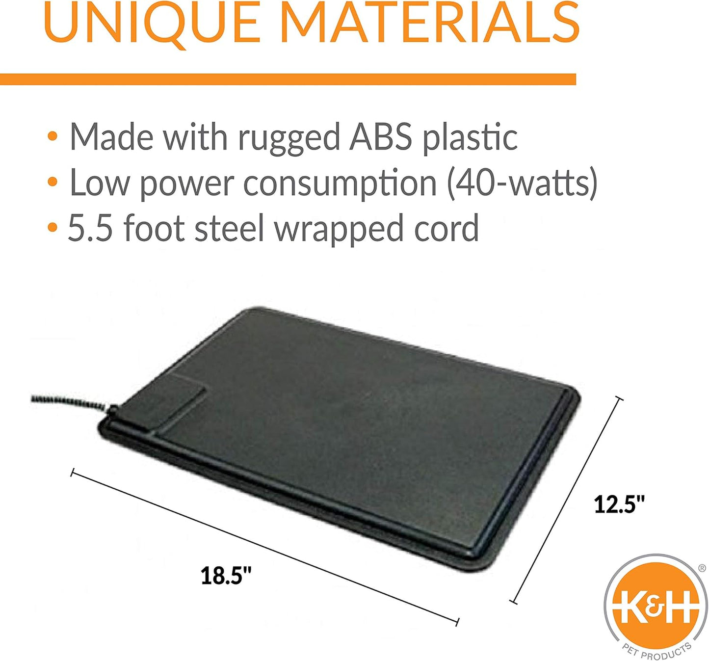 K&H Pet Products Extreme Weather Outdoor Heated Kitty Pad with Deluxe Cover