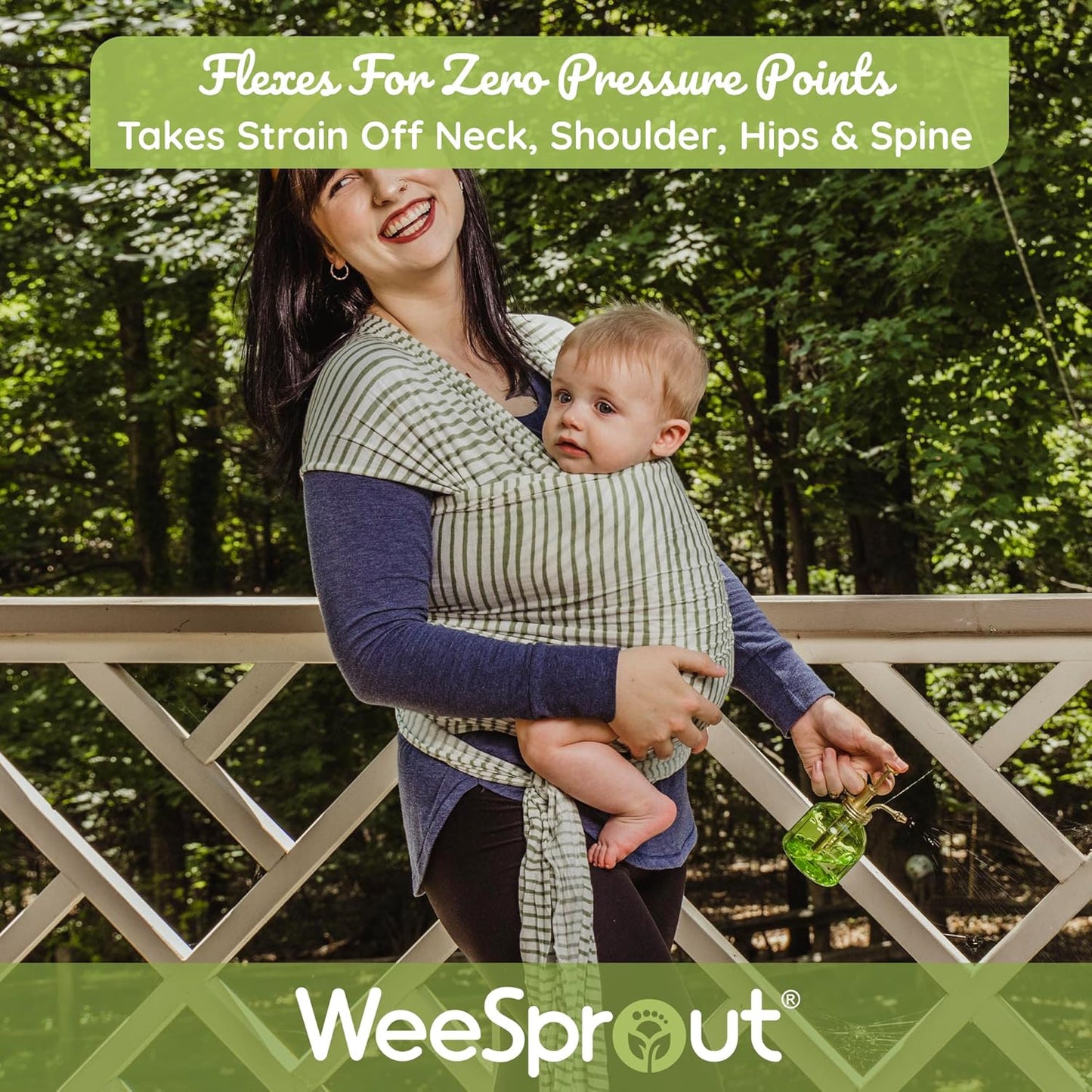 WeeSprout Baby Wraps Carrier - Perfect Child Sling for Newborn and Infant, Enhances Bonding, Soft and Breathable, Ideal for Babywearing