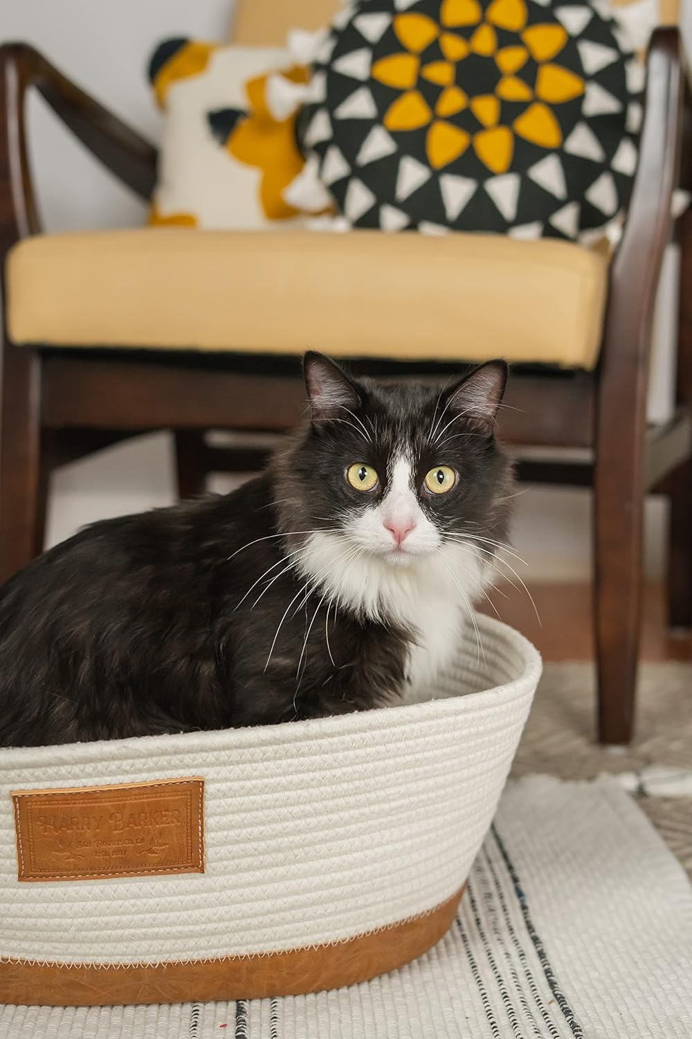 Harry Barker Woven Rope Basket Bed