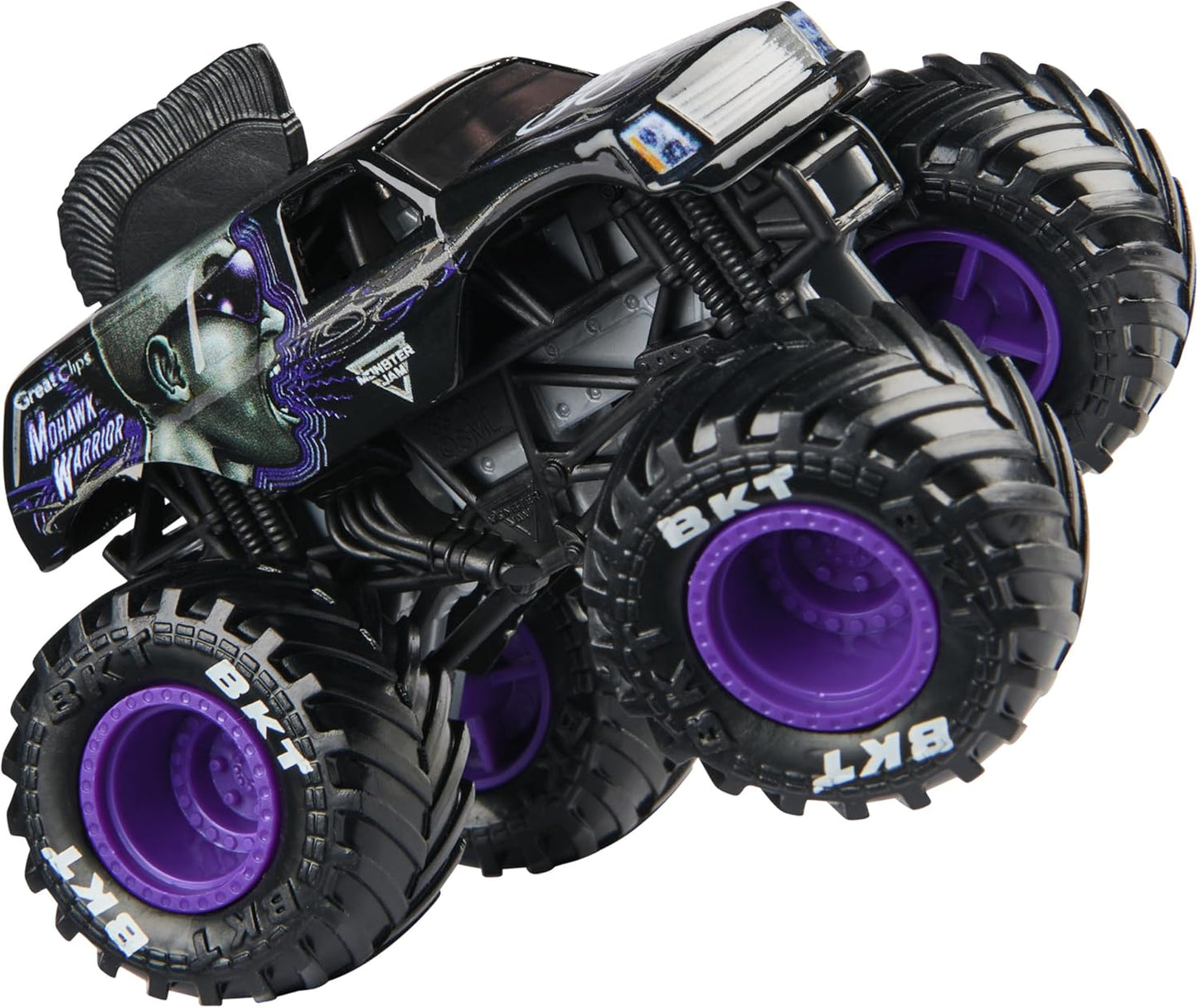 Monster Jam, Official Mohawk Warrior Monster Truck, Die-Cast Vehicle, 1:64 Scale, Kids Toys for Boys Ages 3 and up