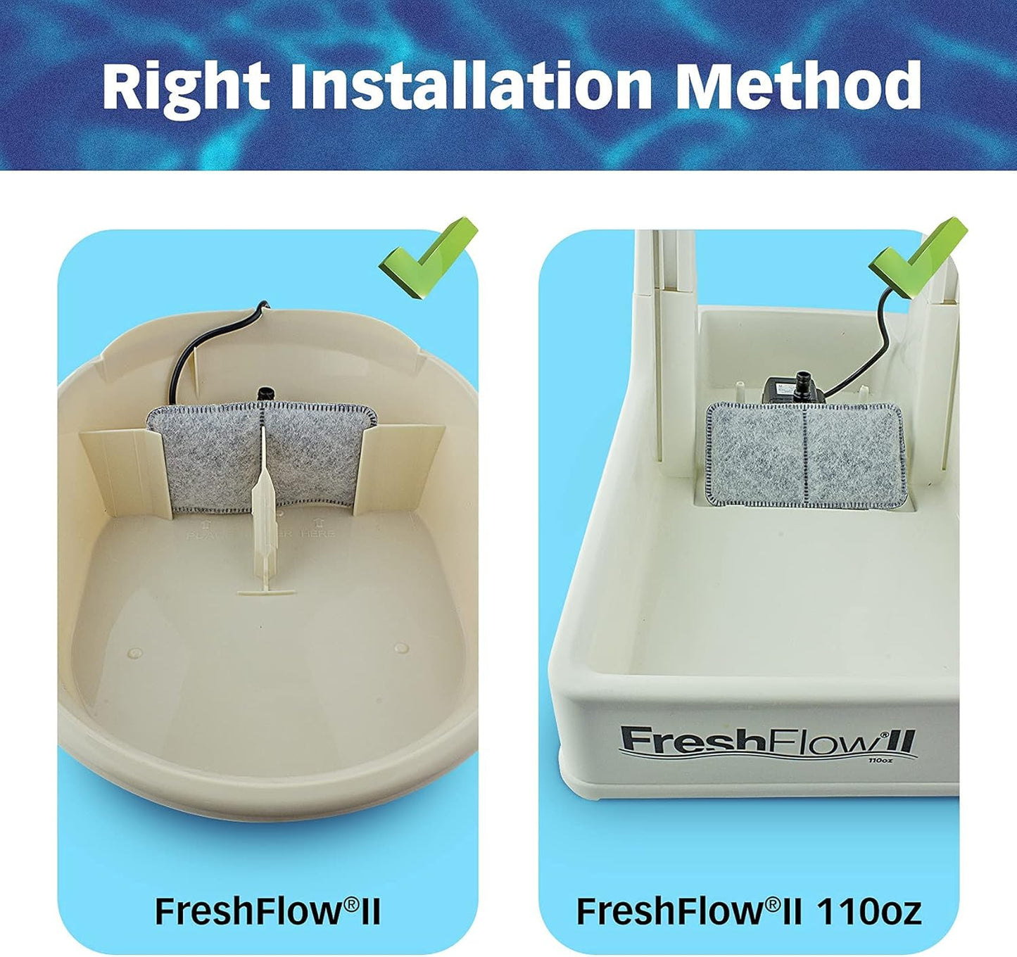 PetStandard Filters for Petmate Fresh Flow Pet Fountains (12 Pack)