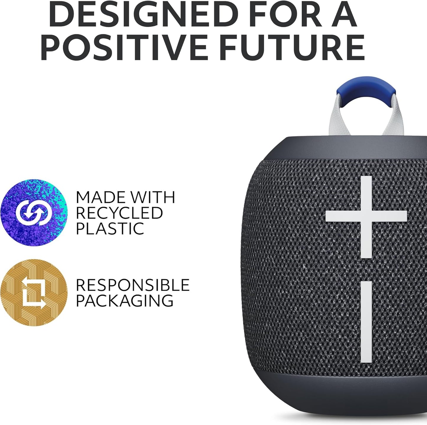 Ultimate Ears WONDERBOOM 4 Portable Waterproof Bluetooth Speaker with Big Bass and 360-Degree Sound, Dustproof Floating Speaker with 131ft (40m) Range- Black